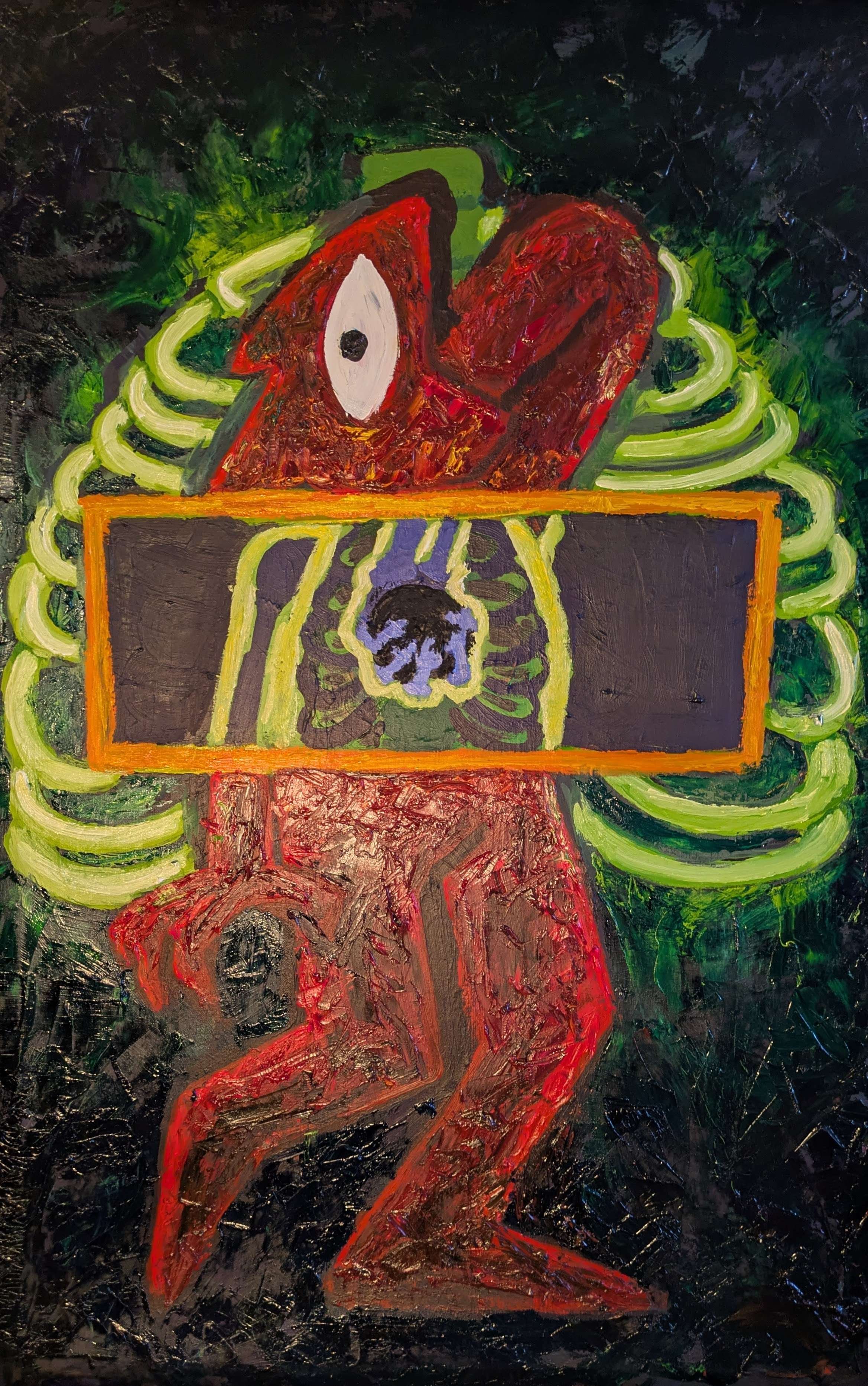 "Something Surgeons Can't Reach"
2025, oil and pastel on canvas