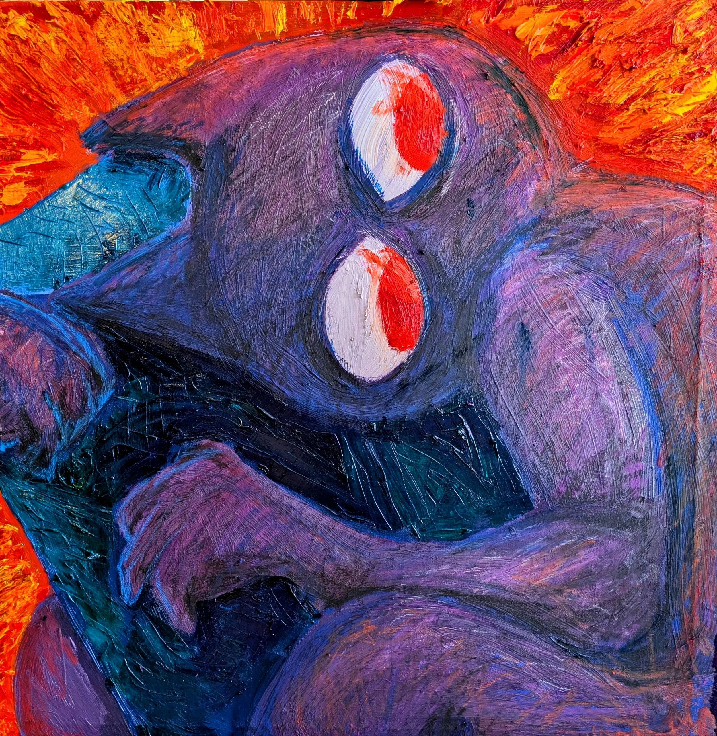 "I want my box..."
2025, acrylic, oil, and pastel on canvas