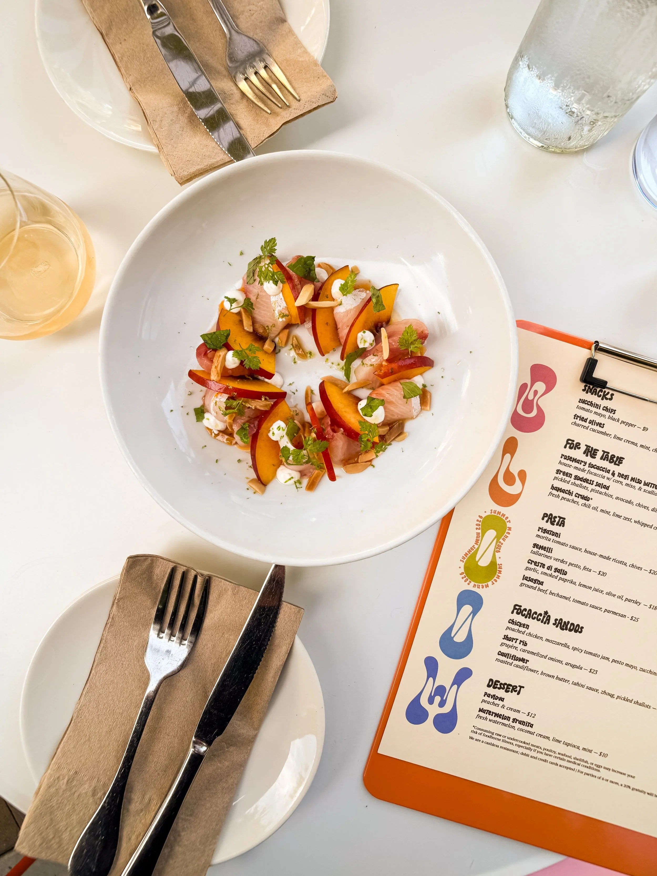 consider this your official warning: summer is leaving the menu. 🍑🌼

this is your last week to come eat all the bright, summery things before we switch things up for fall.

your summer fling is calling. ☎️💌