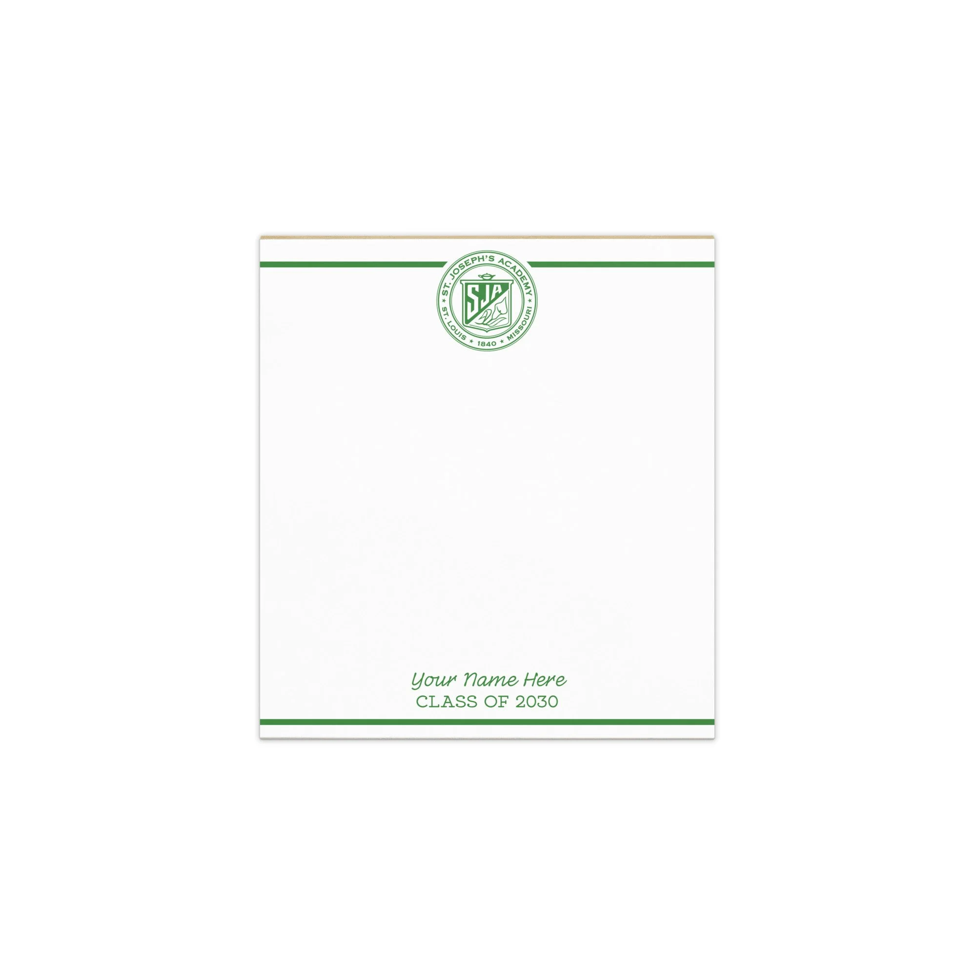 Custom School Logo Notepad
