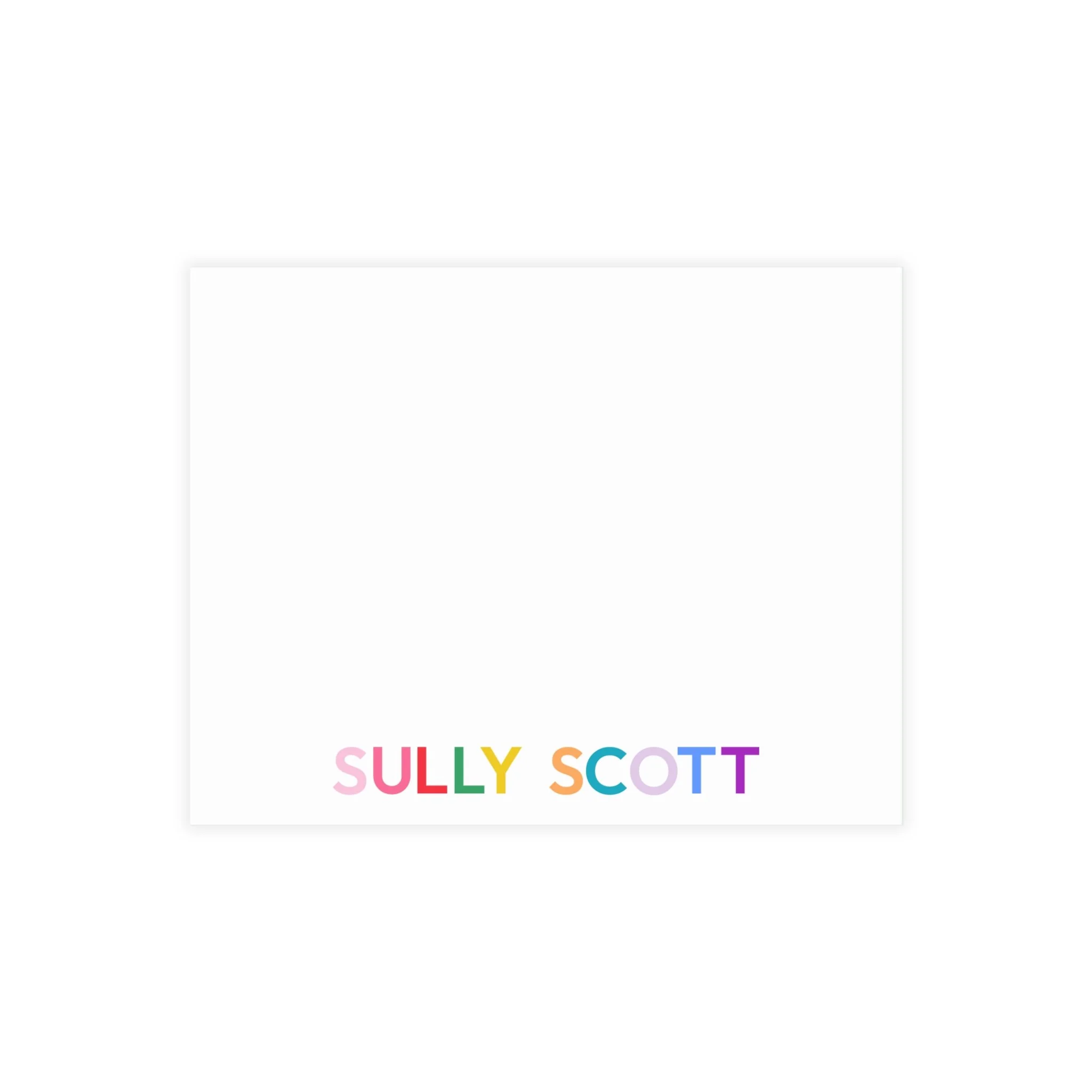 Colorful Fun Name! (with envelopes)