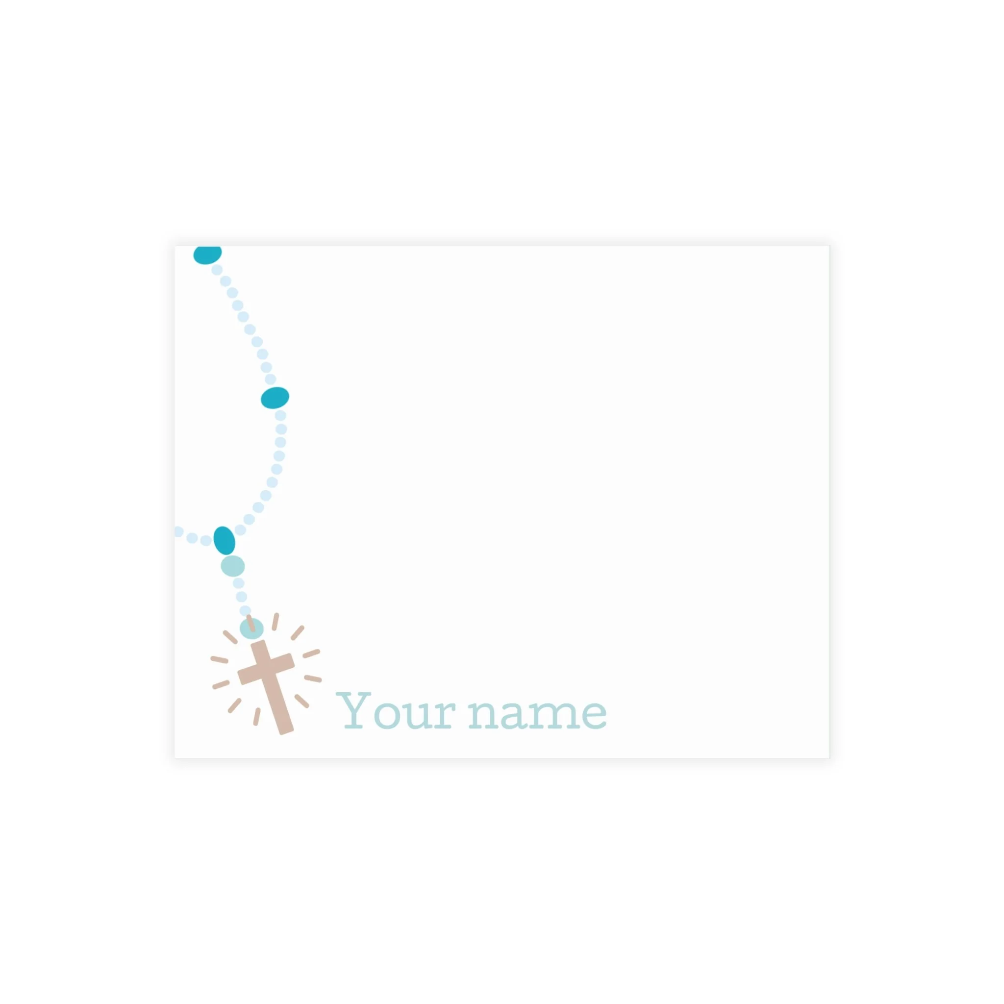 Blue Rosary Notecards