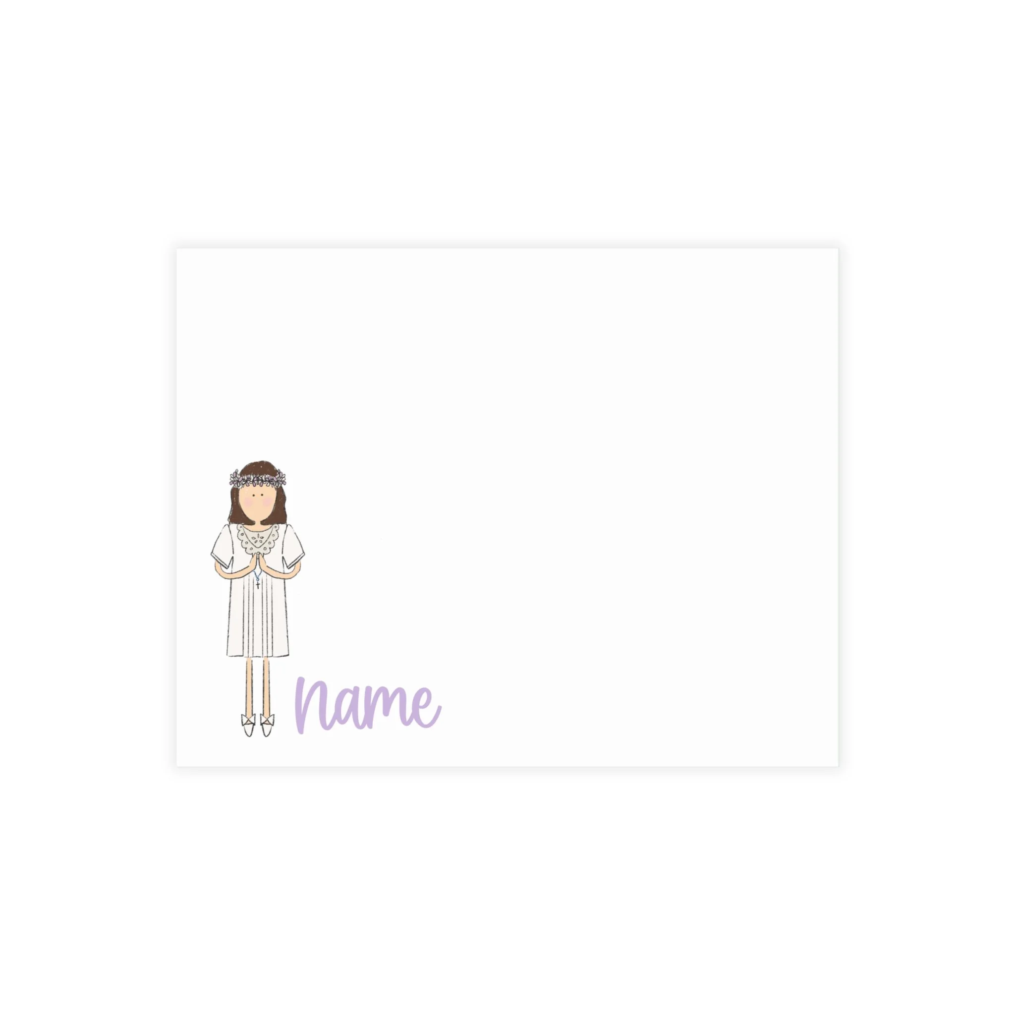1st Communion Personalized Drawing Card