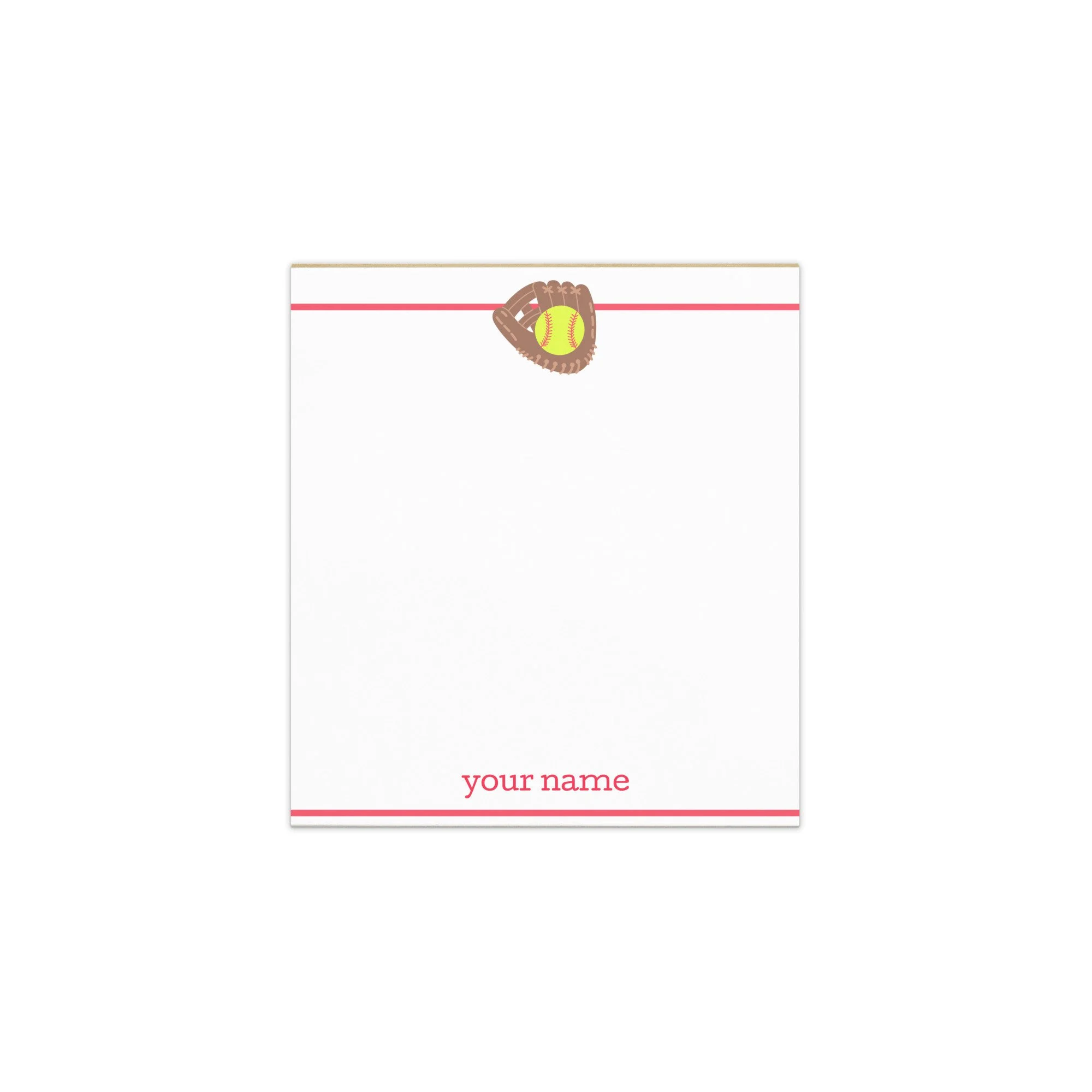Softball Notepad