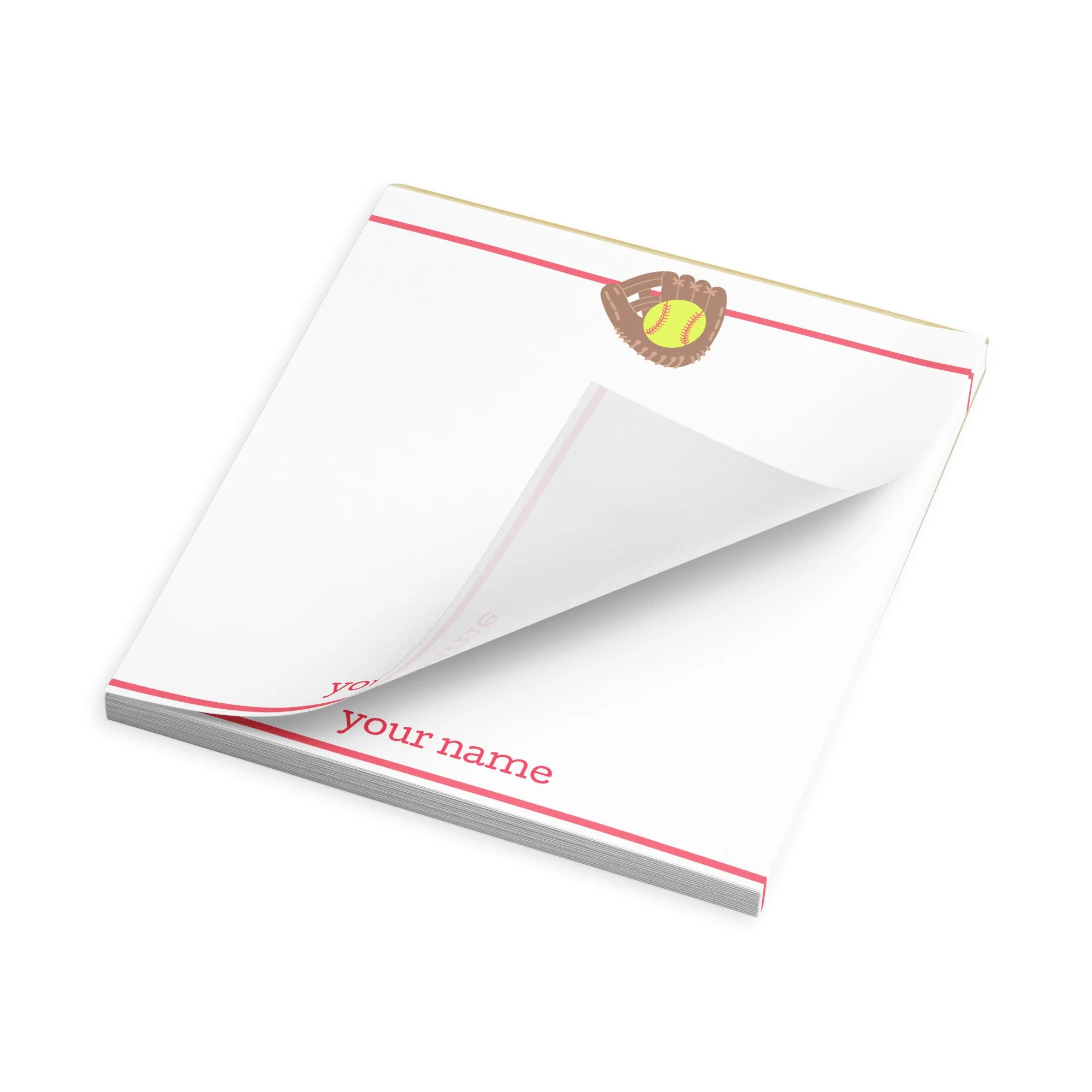 Softball Notepad