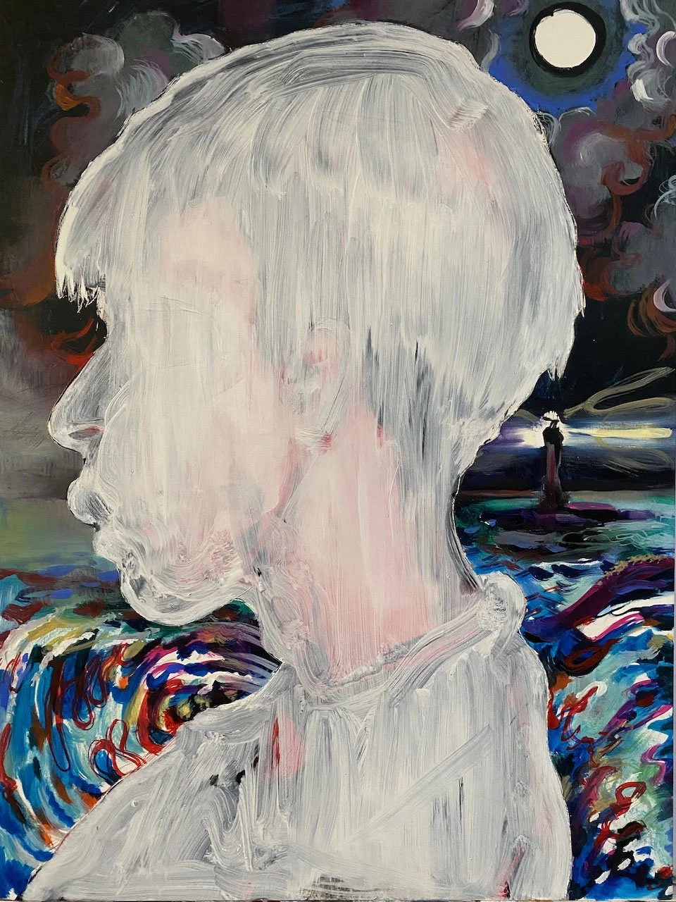 Storm Ghost –  oil on panel 40x30cm 2022 