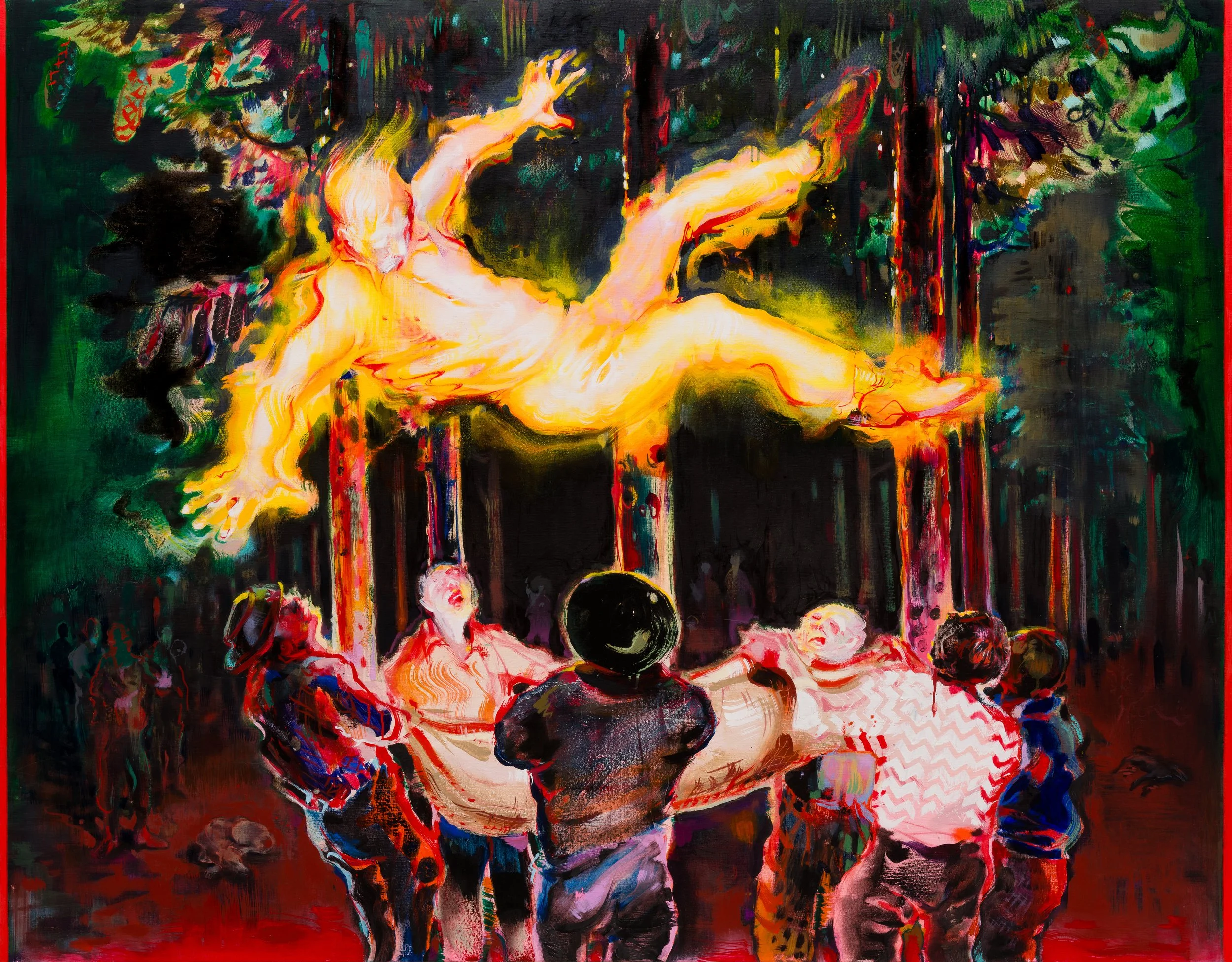 Sloth/Falling Dream -  oil on linen 125x160cm 2025 