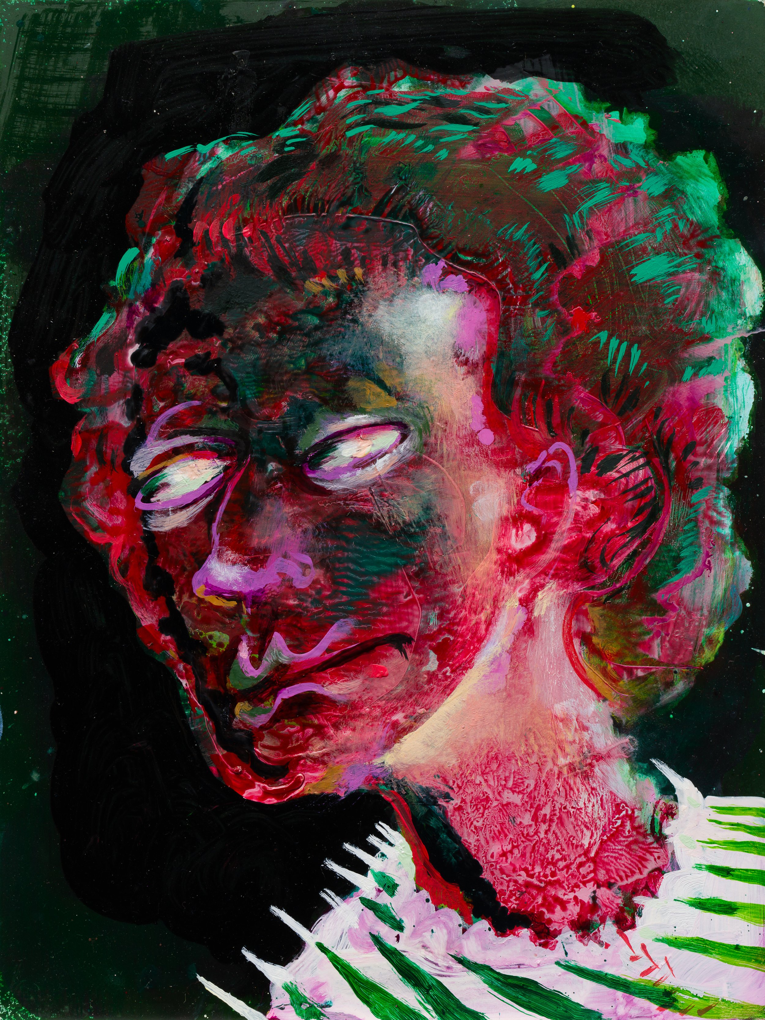 Envy/Barbs -  oil on panel 24x18cm 2024