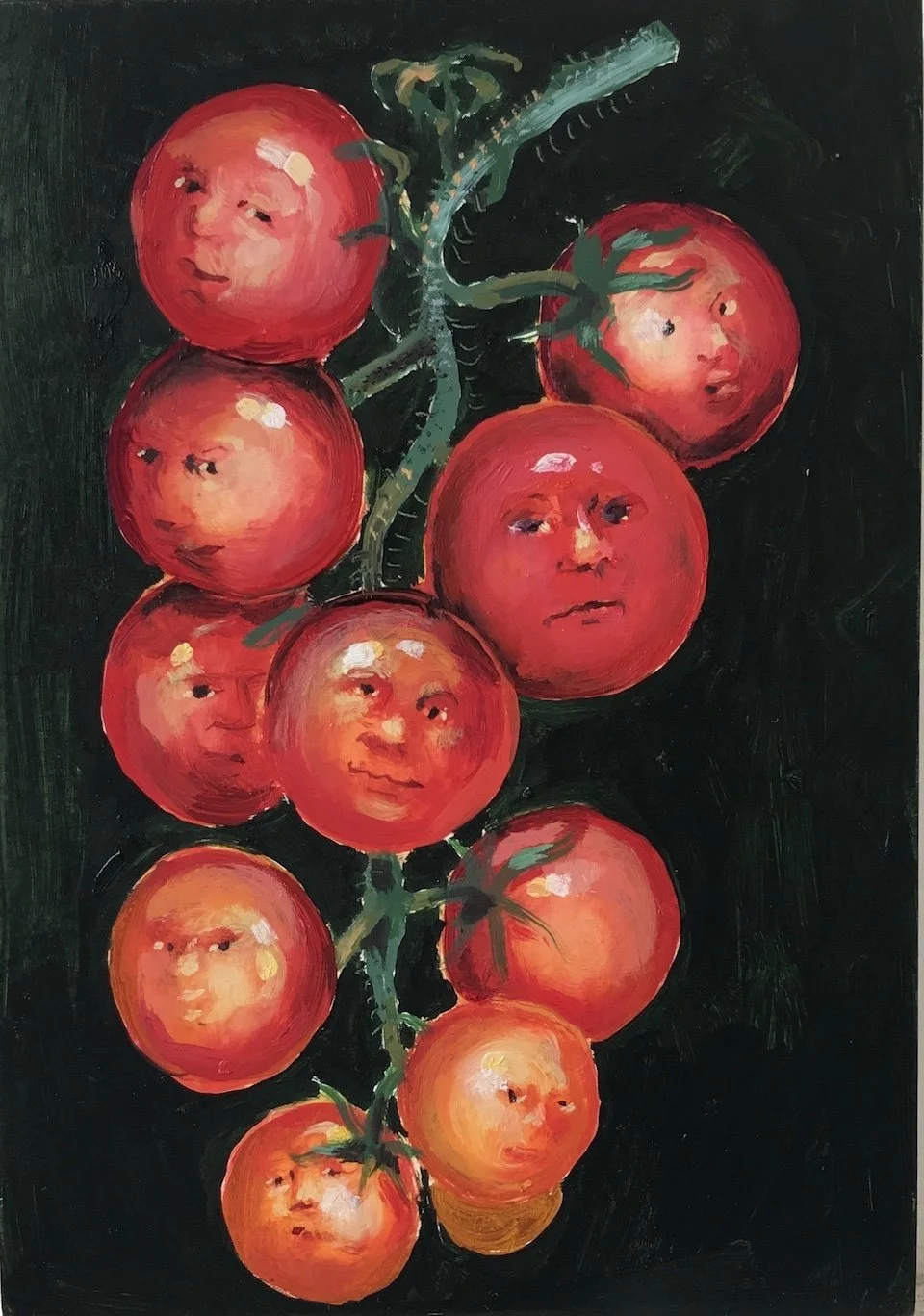 On the Vine –  oil on panel 18x13cm 2021 
