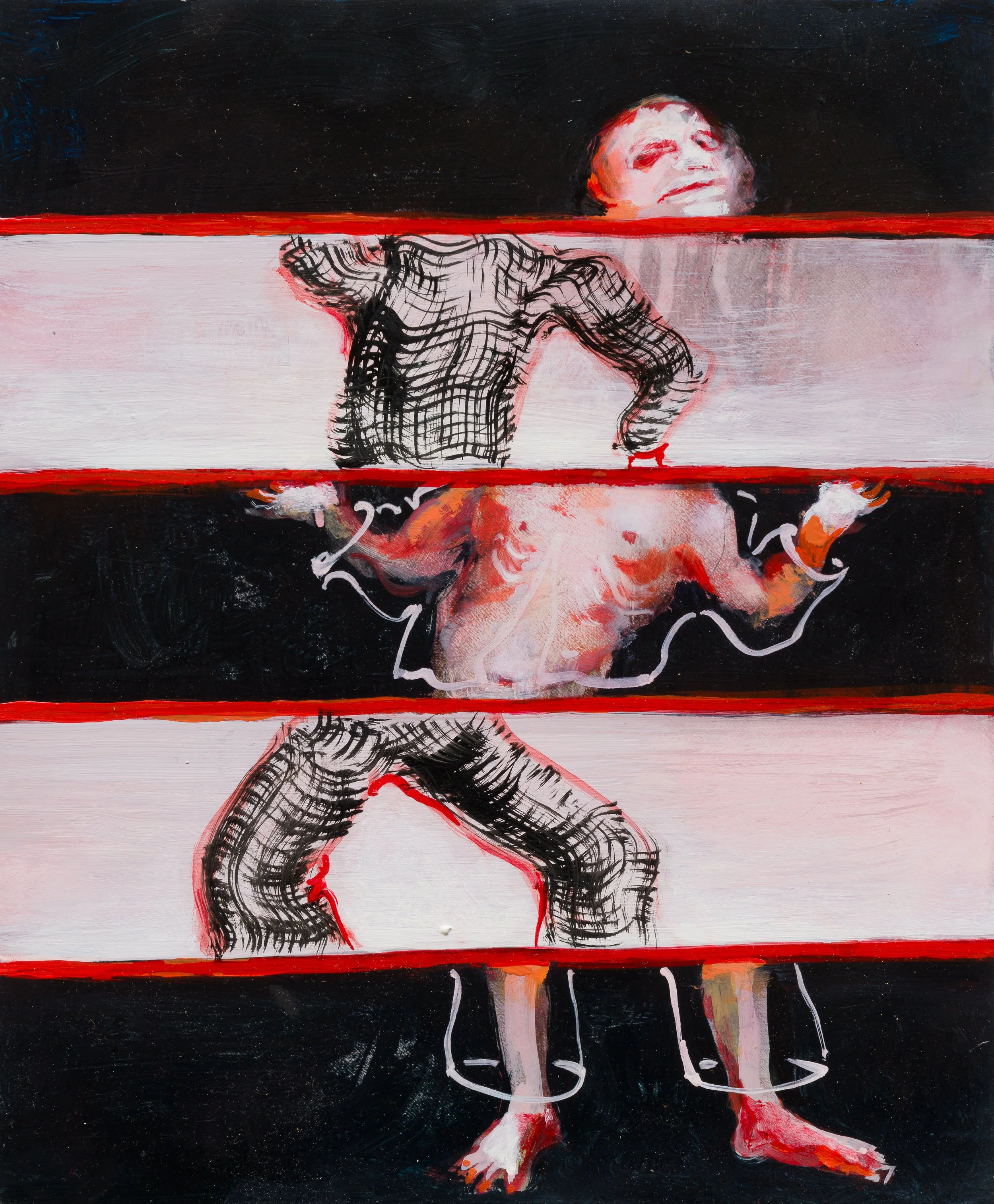 See-through Clothes –  oil on panel 30x25cm 