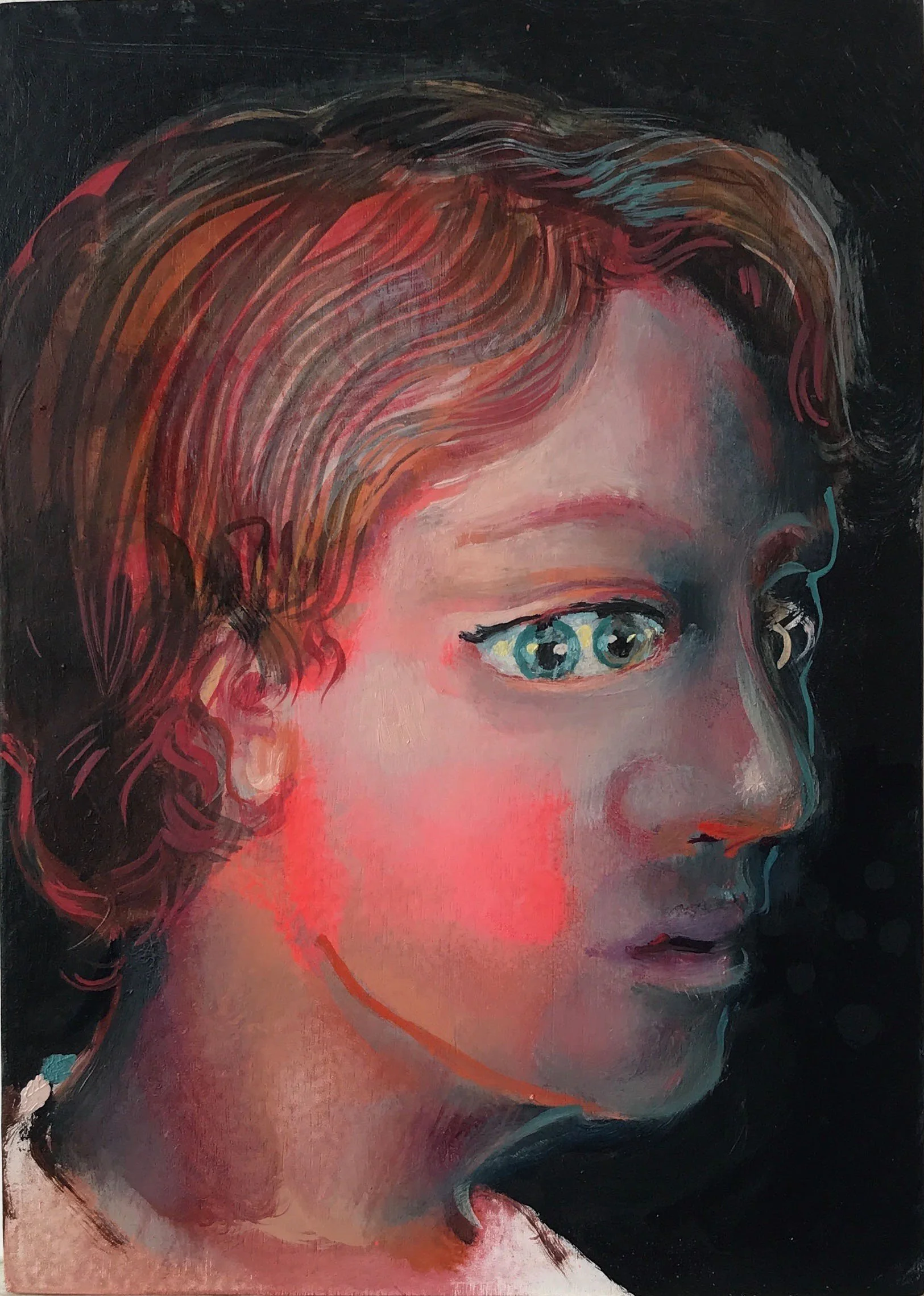 Double Take –  oil on panel 18x13cm 2017 