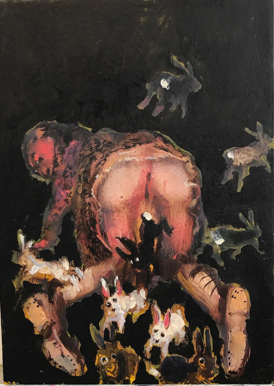 Mary Toft –  oil on panel 18x13cm 2017 