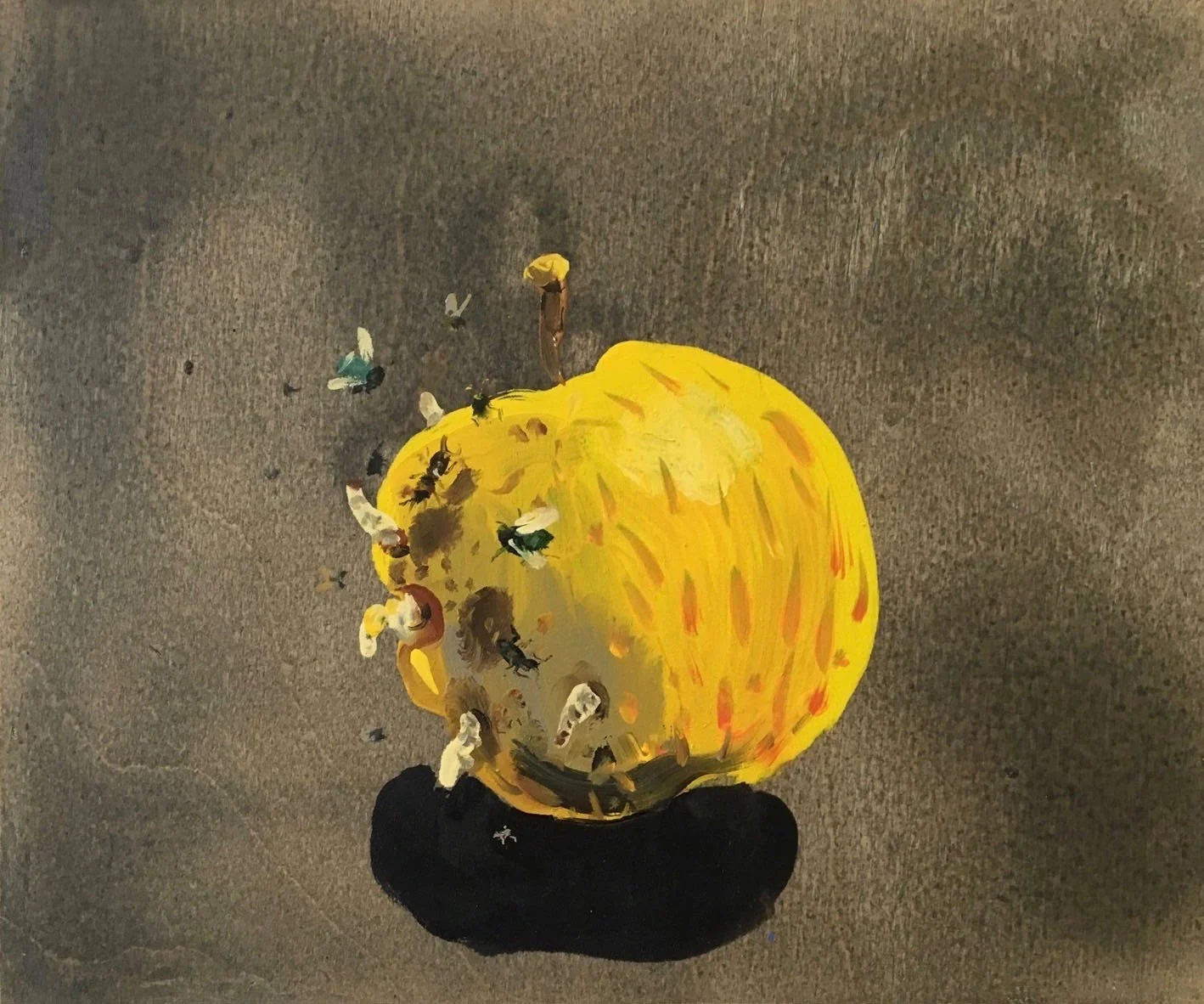 Golden Apple –  oil on wood 30x40cm 2015 