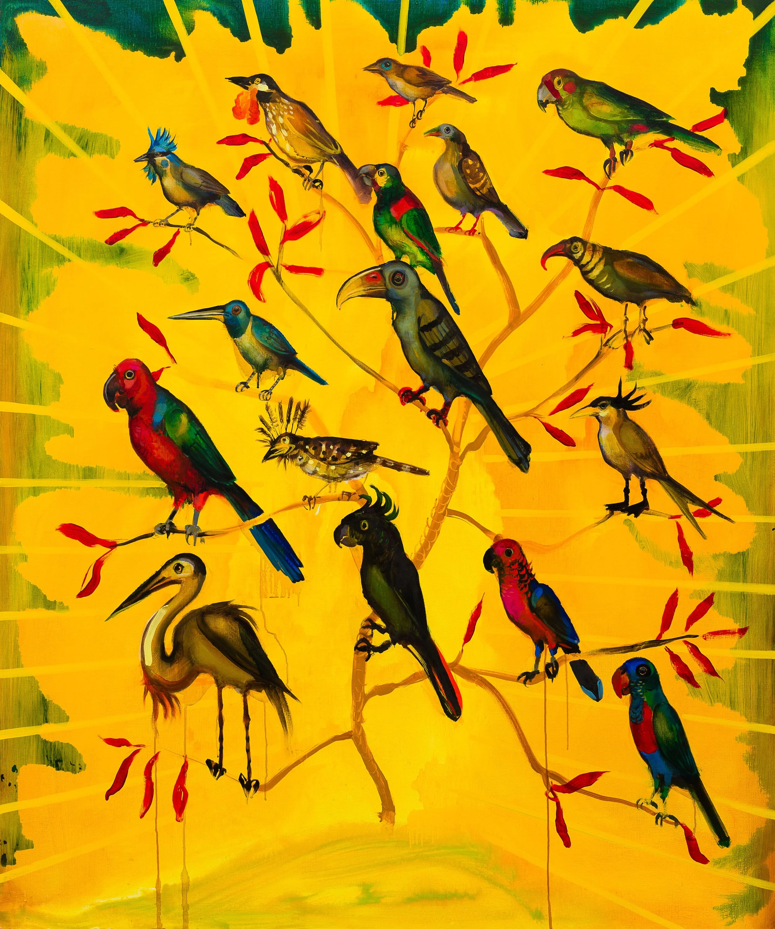 The Epithet of Superb Seems Ill-applied to the Female –  oil on linen 152x121cm 2016 