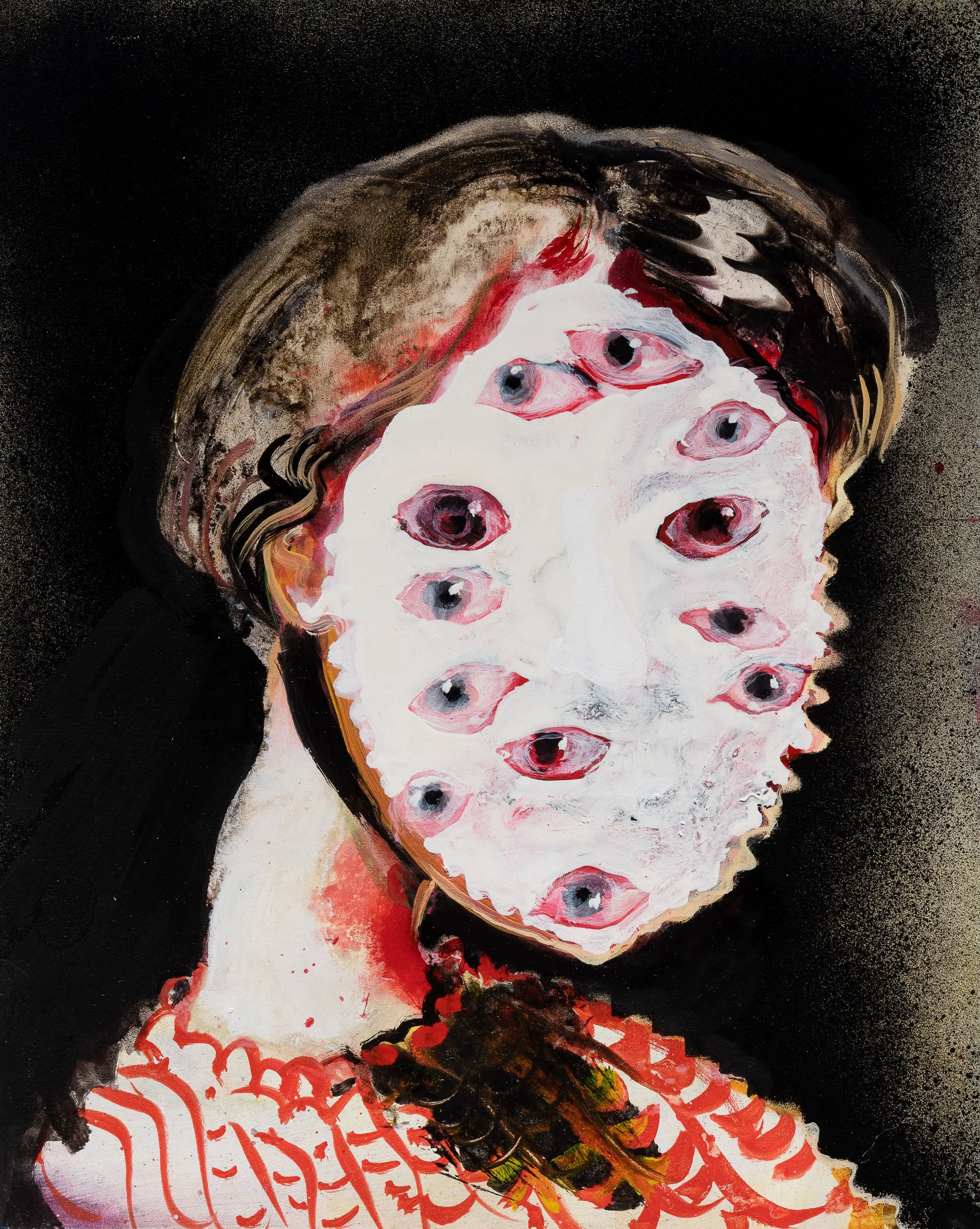 Sleepless –  oil on panel 25.5x20.5cm 2019 