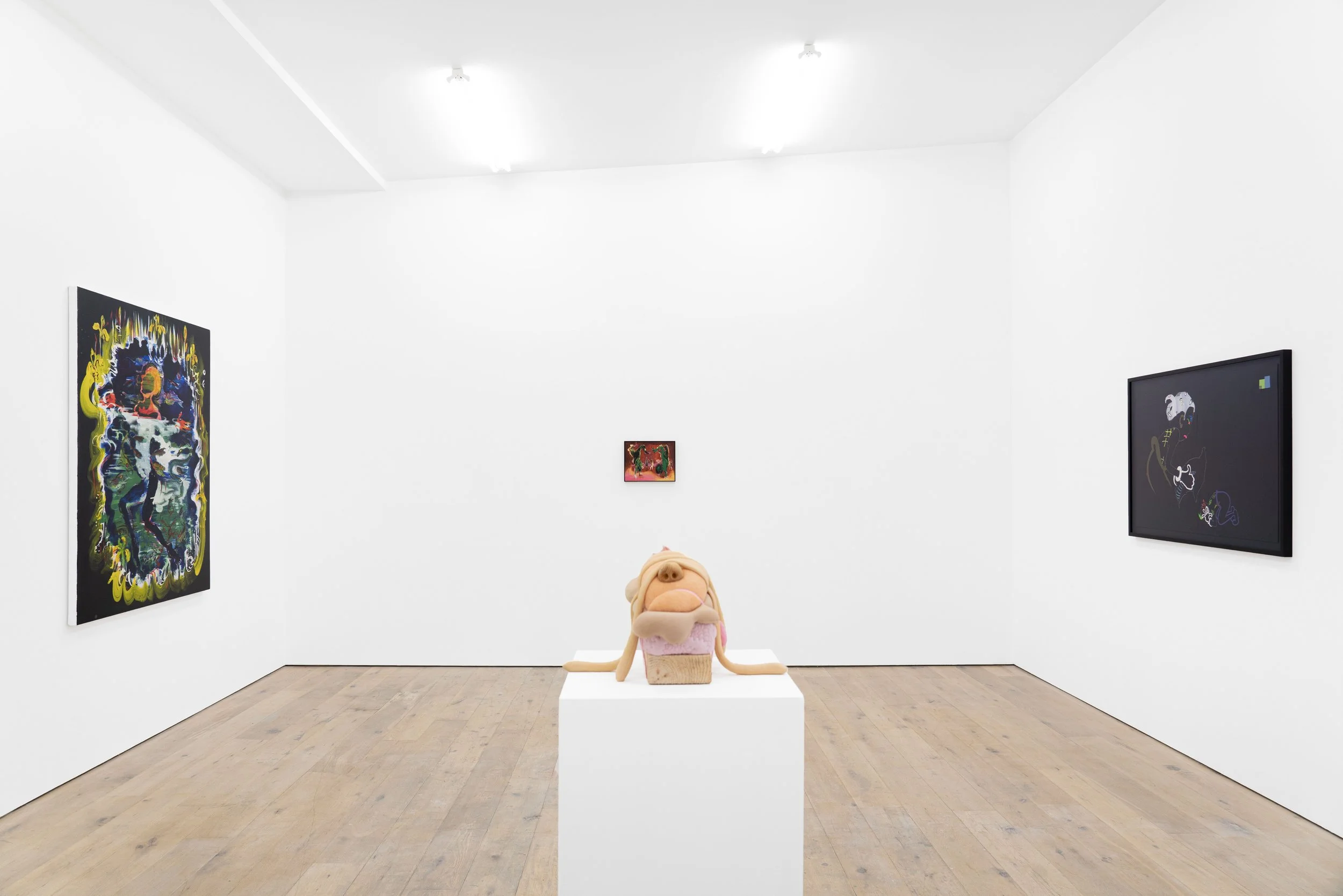 Install Sid Motion Gallery – Yellow Flags & Walking on Hands with work by Daisy Collingridge, Oona Grimes