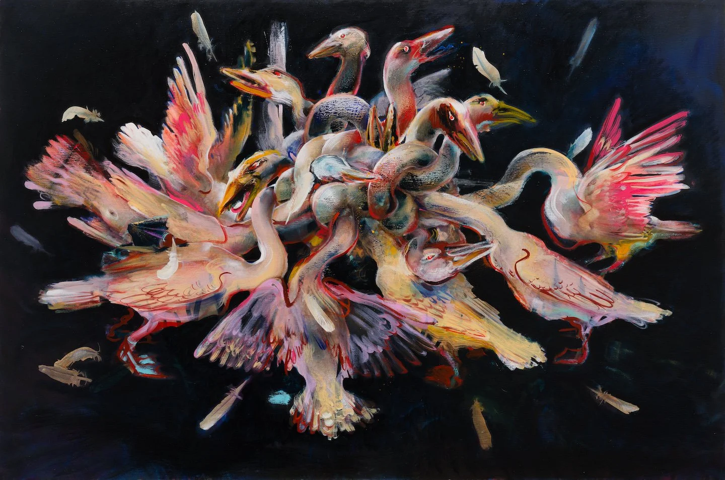Wrath/Argument -  oil on linen 122x183cm 2024 