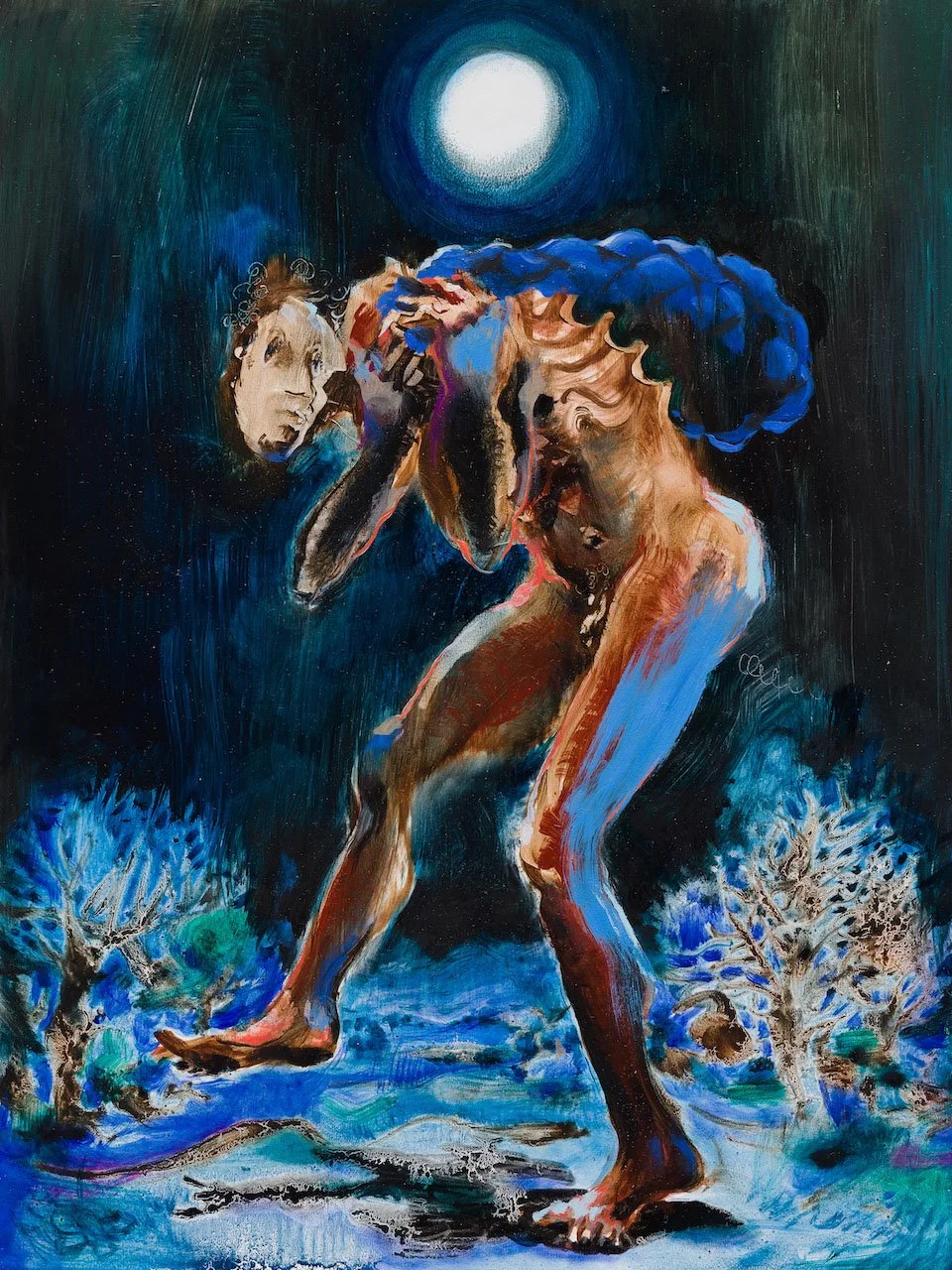 Thief by Night –  oil on panel 40x30cm 2021 