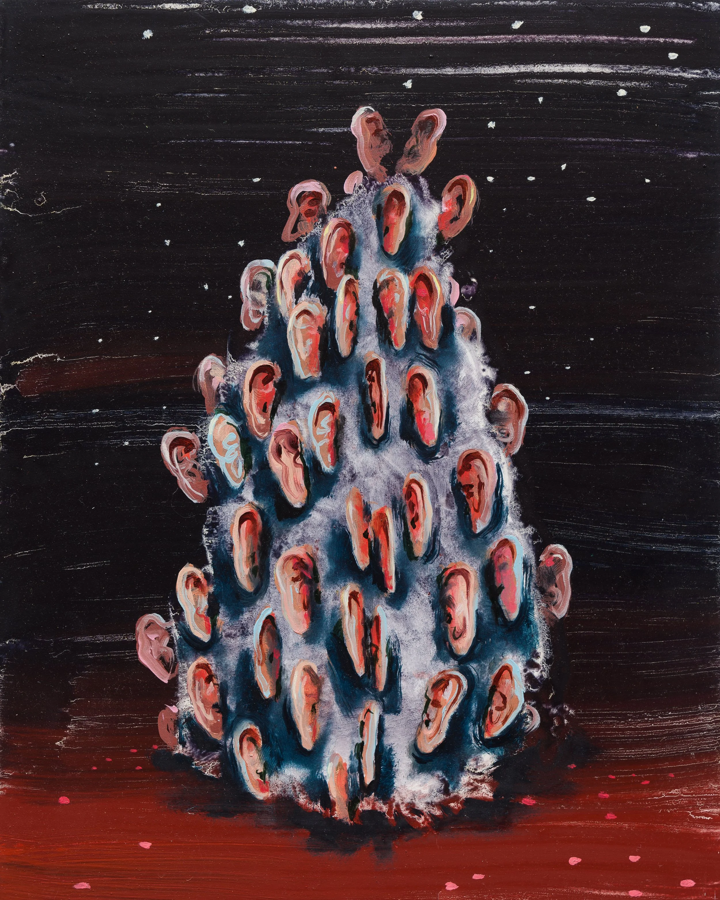 Most Nights I Can Hear the Sea (I) –  oil on panel 30x24cm 2020 
