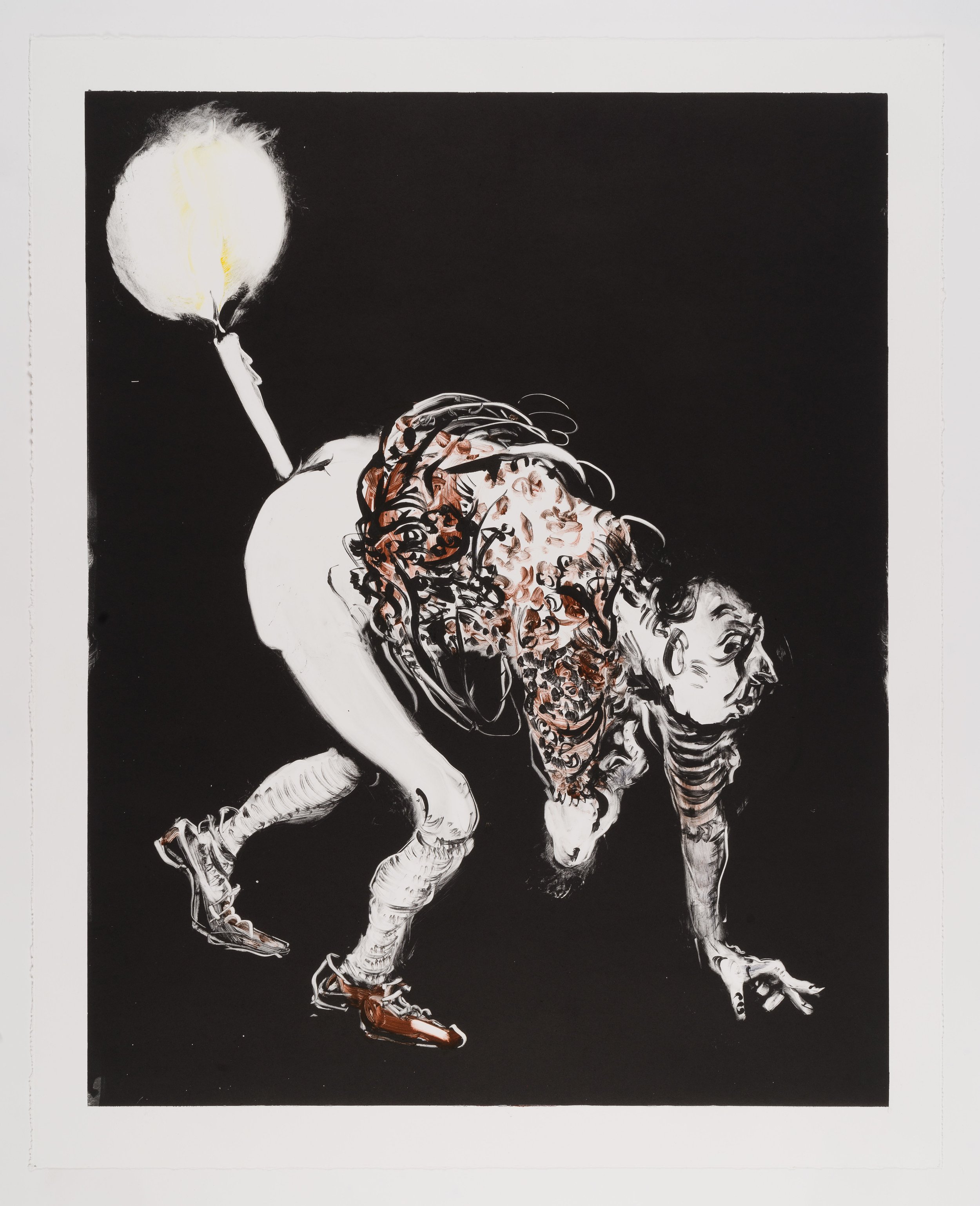 Shameless Joan –  monotype 100x80cm 2019 