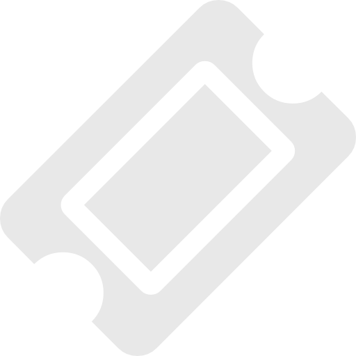 A blank theater or event ticket with perforated edges.