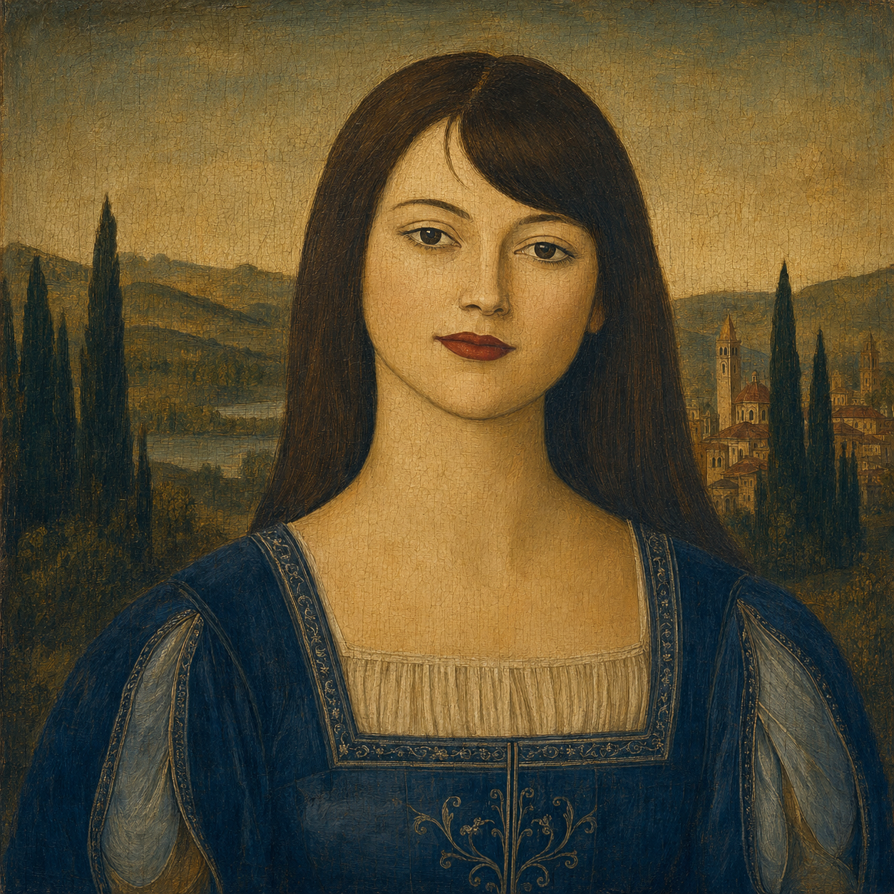 A painting of a woman Sian Cook