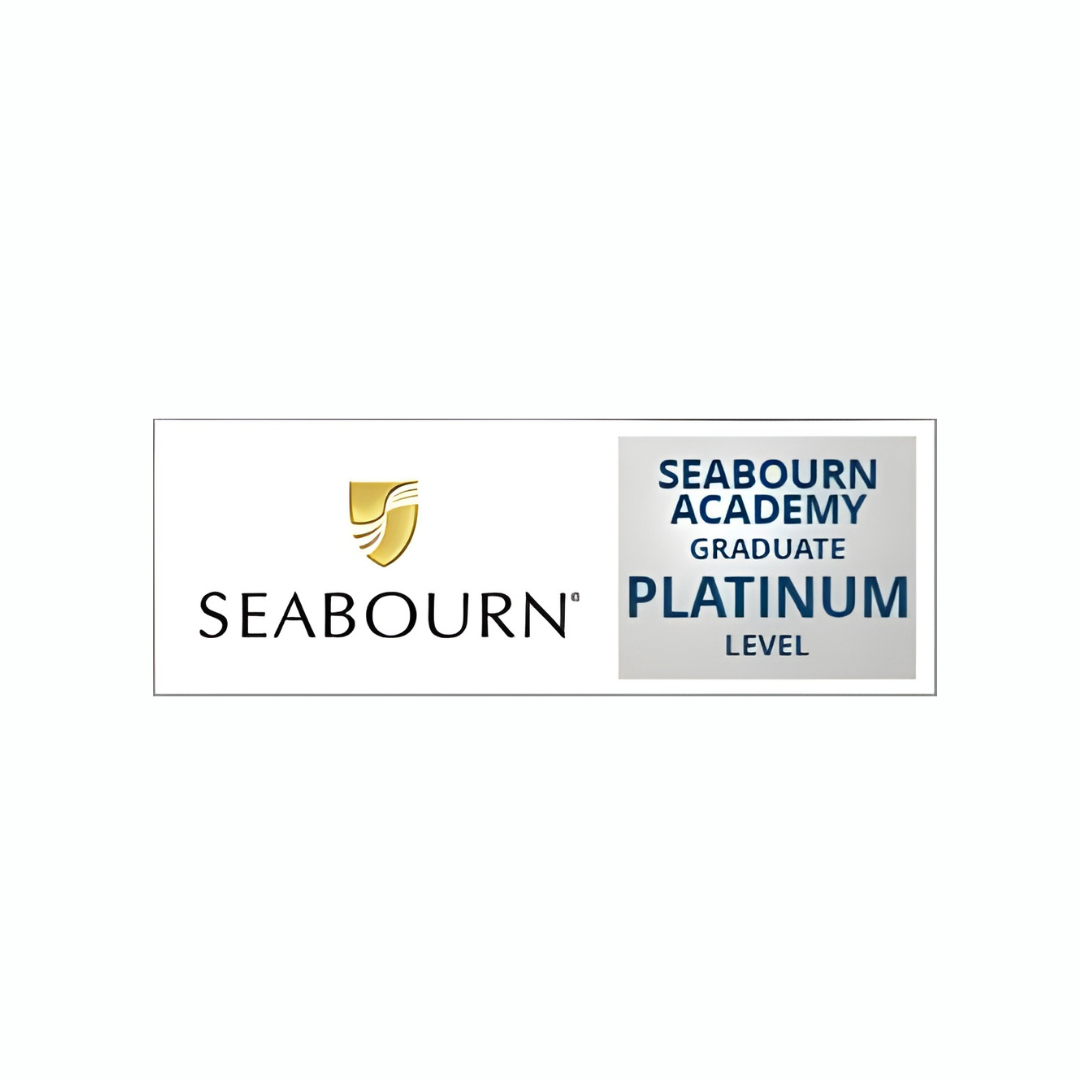 Seabourn Platinum Certified Travel Advisor Badge