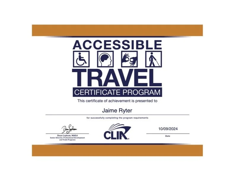 Certified Accessible Travel Specialist Certificate