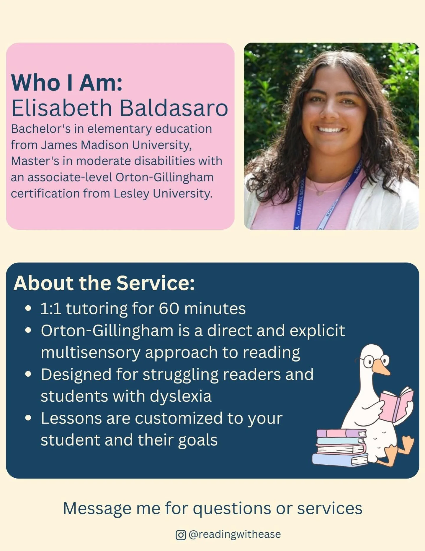 A little bit more about me &amp; what I&rsquo;m offering. 🪿