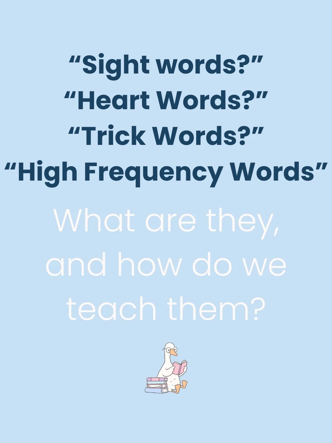 What does your student refer to these words as? They are often frequently interchanged but they all have slightly different meanings. 

Why are these words important? 
🪿increase fluency while reading at the sentence and paragraph level 
🪿allows for