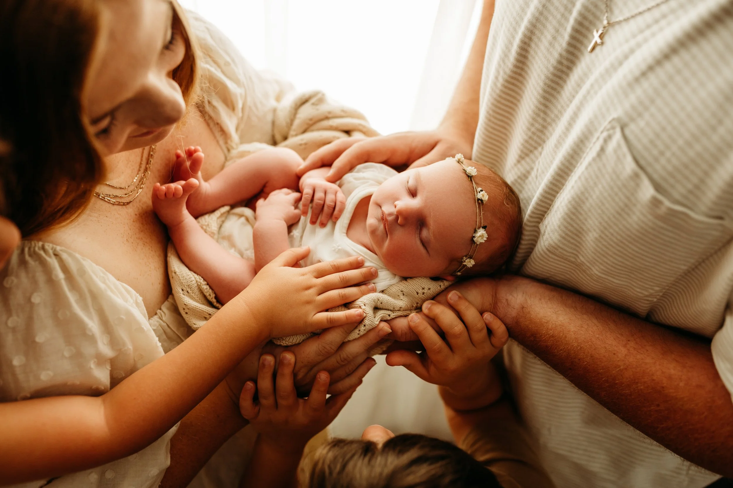 Pleasant View, TN newborn photographer relaxed newborn session near Nashville, TN