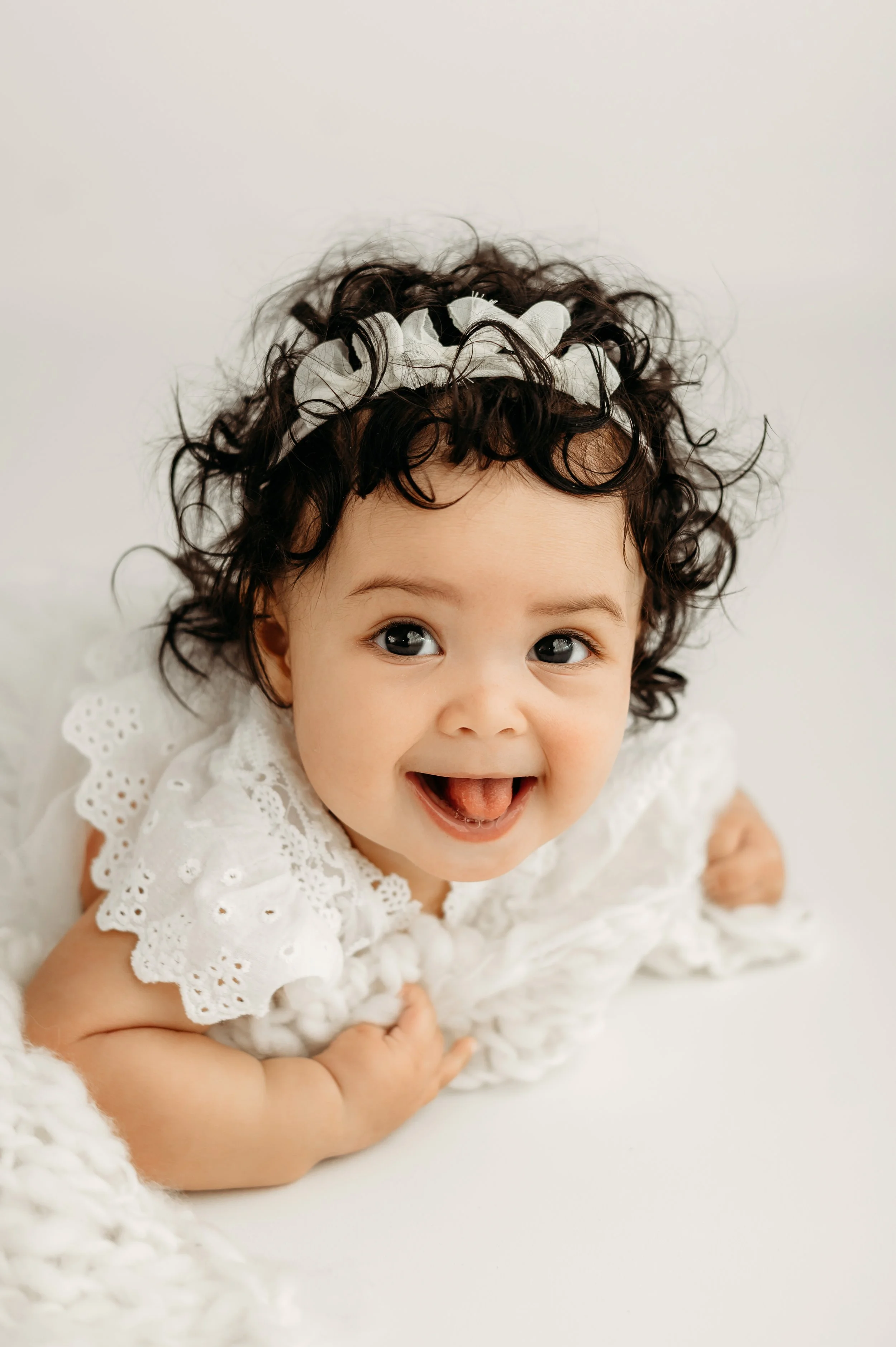 baby girl milestone session in Pleasant View, TN near Nashville