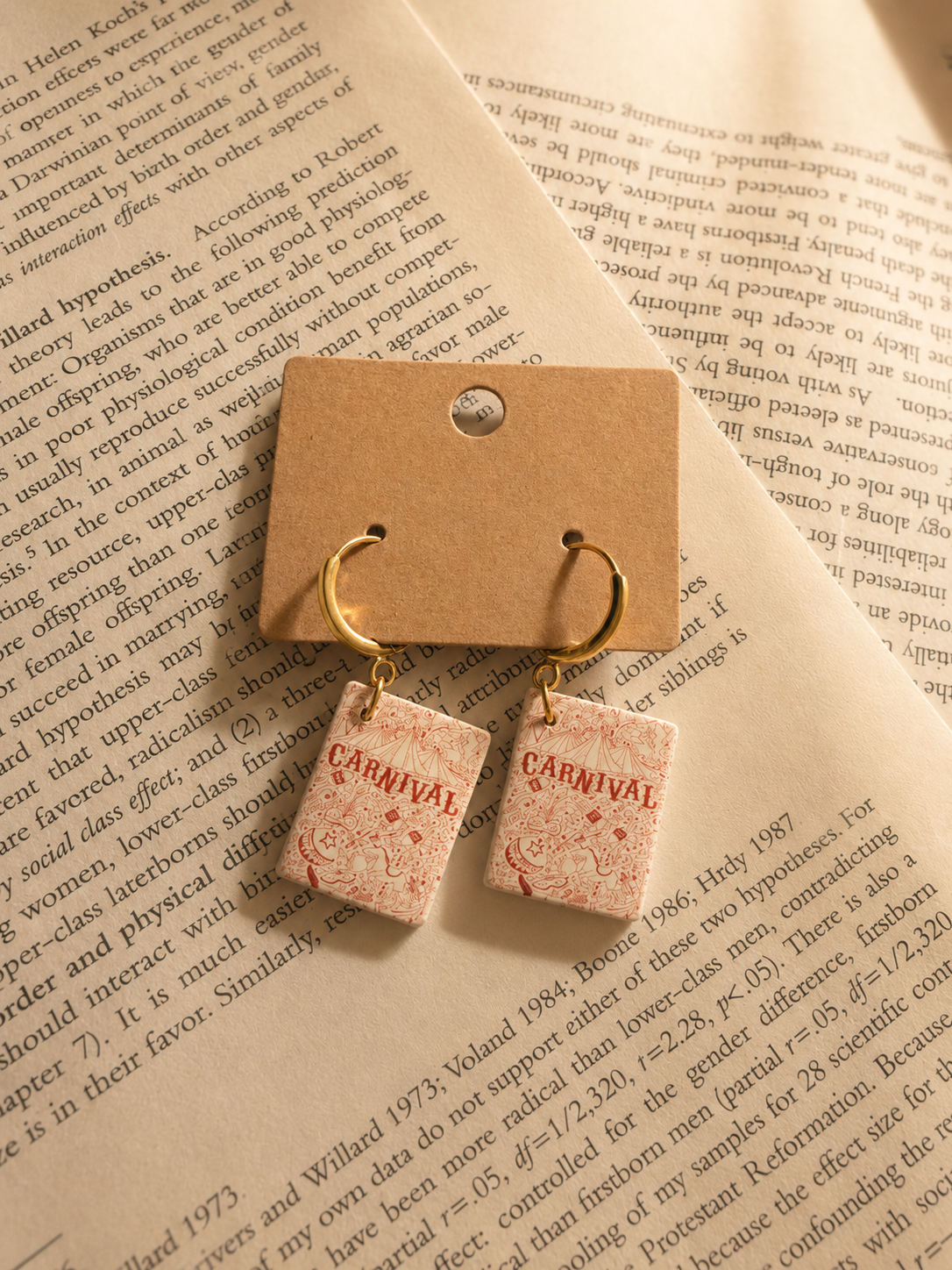 Bookish Earrings Caraval