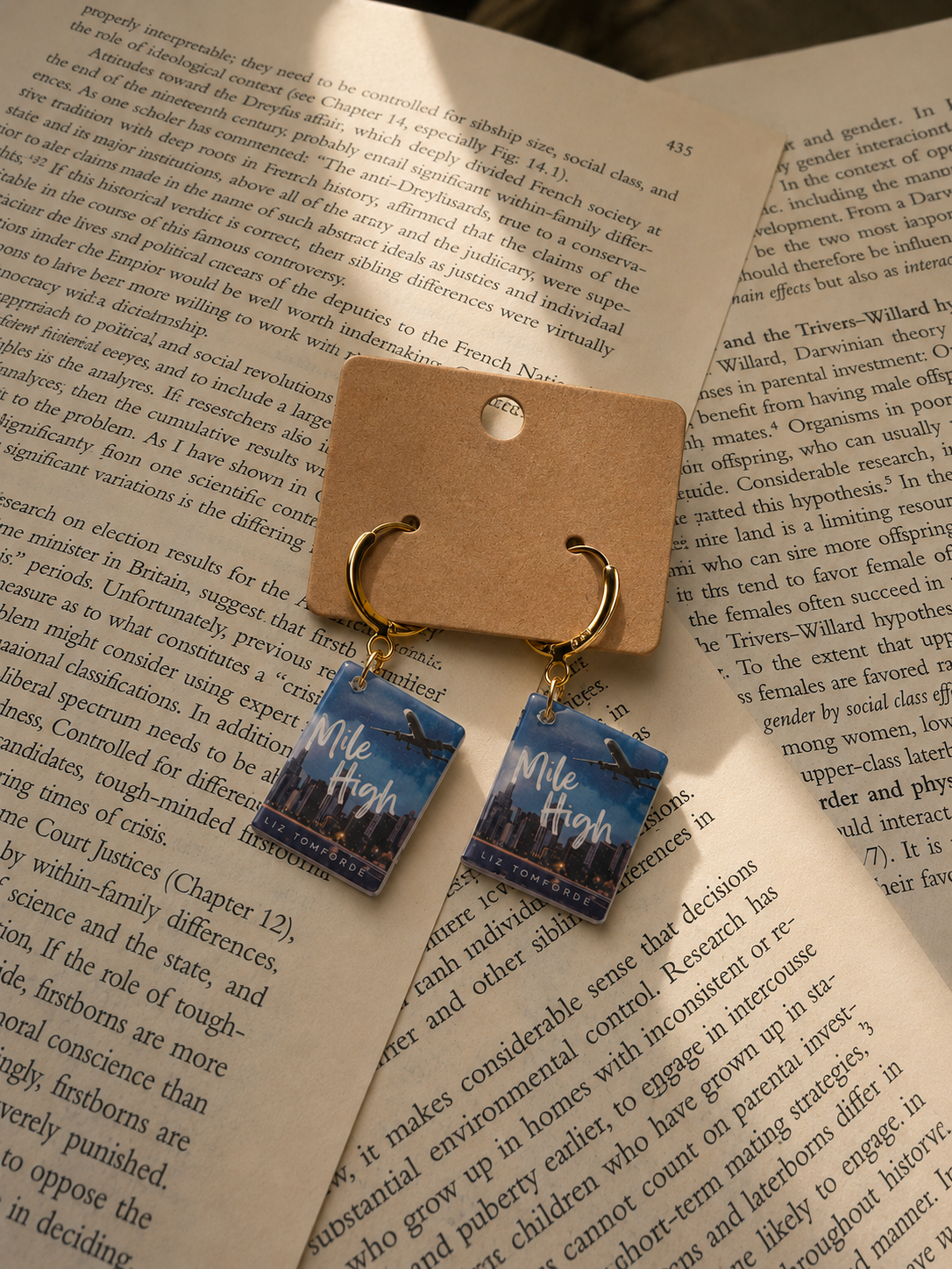 Bookish Earrings Mile High Liz Tomford