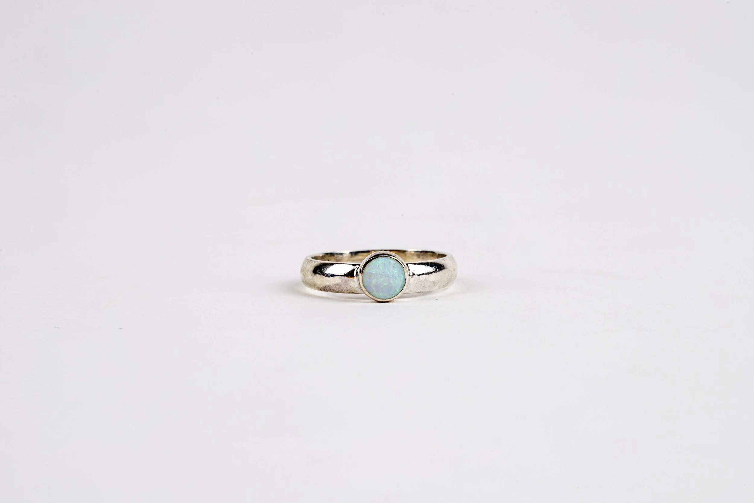 Sterling silver with opal
