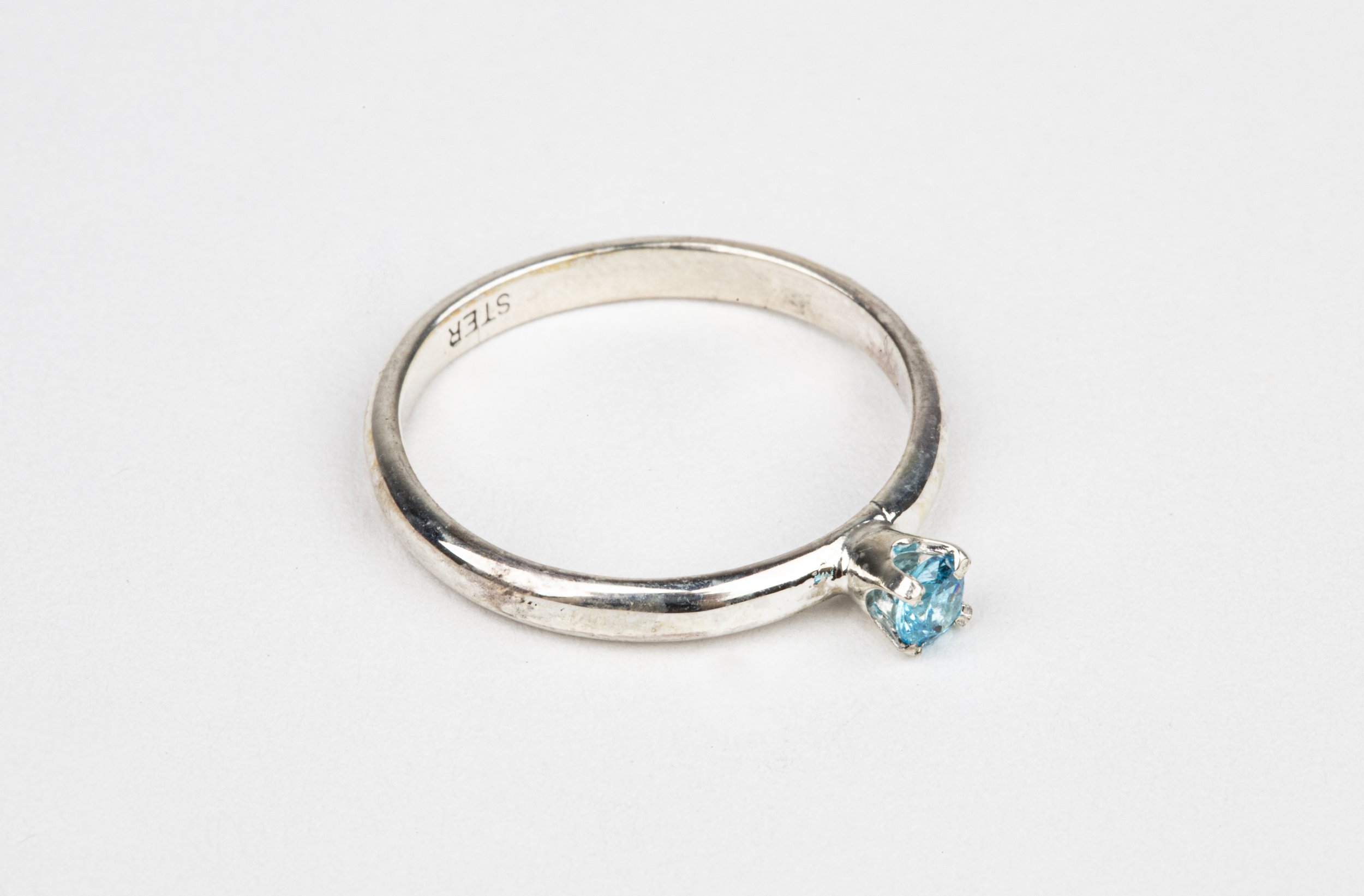 Sterling silver with cubic zarconia