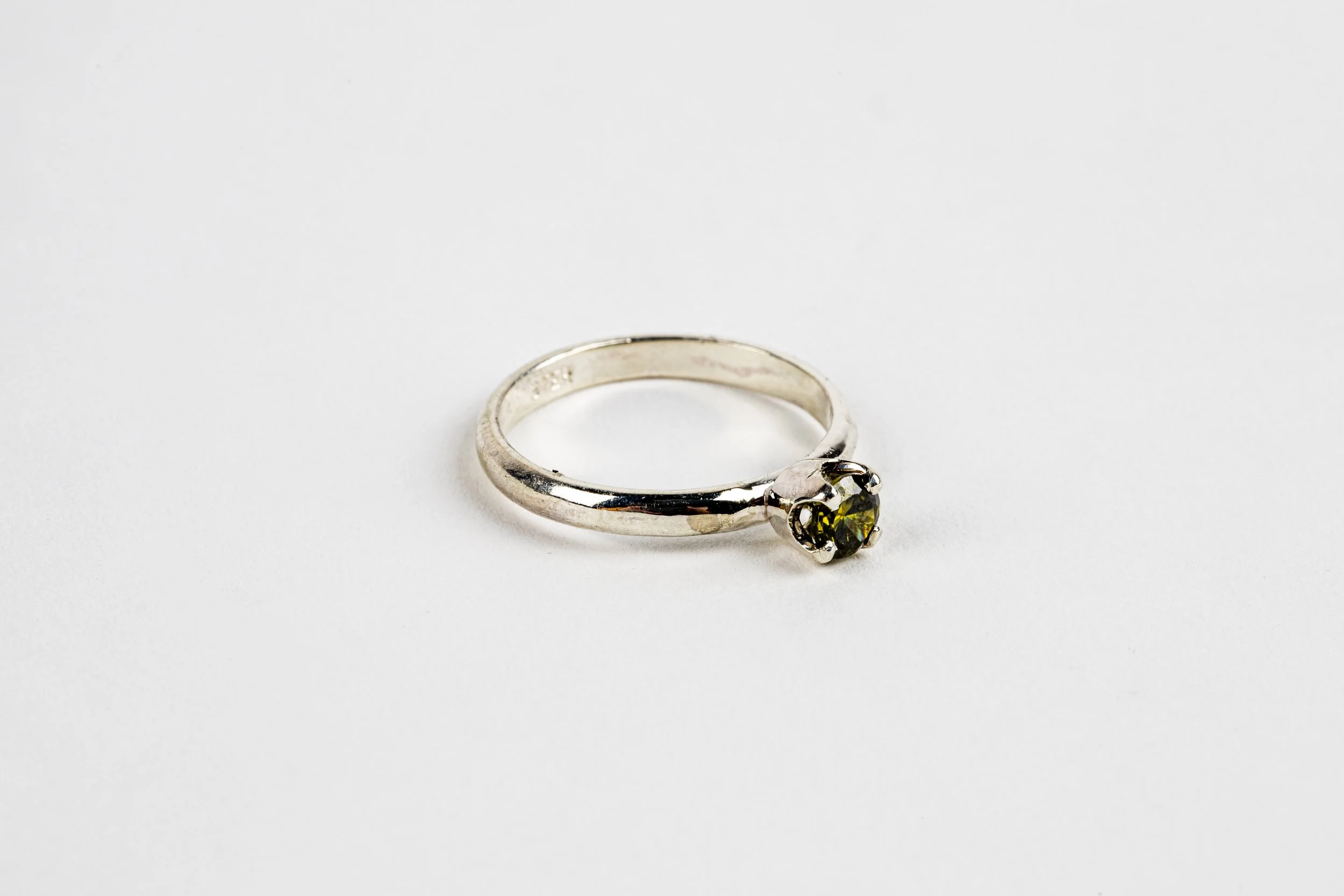 Sterling silver with cubic zarconia
