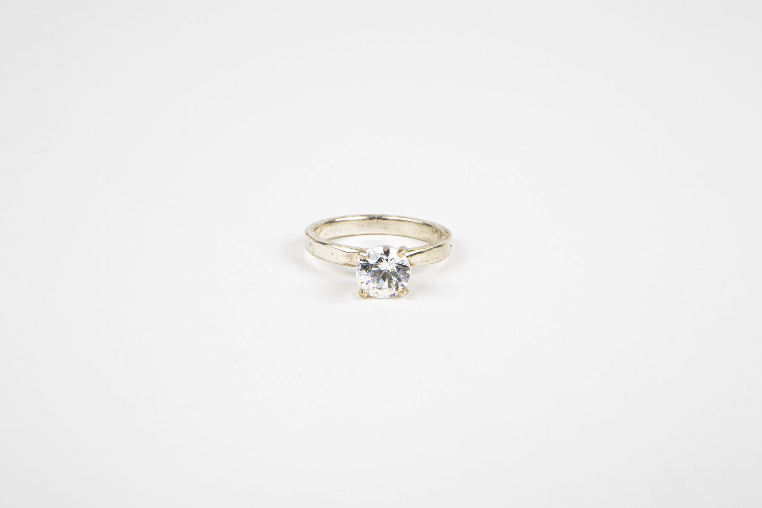 Sterling silver with cubic zarconia