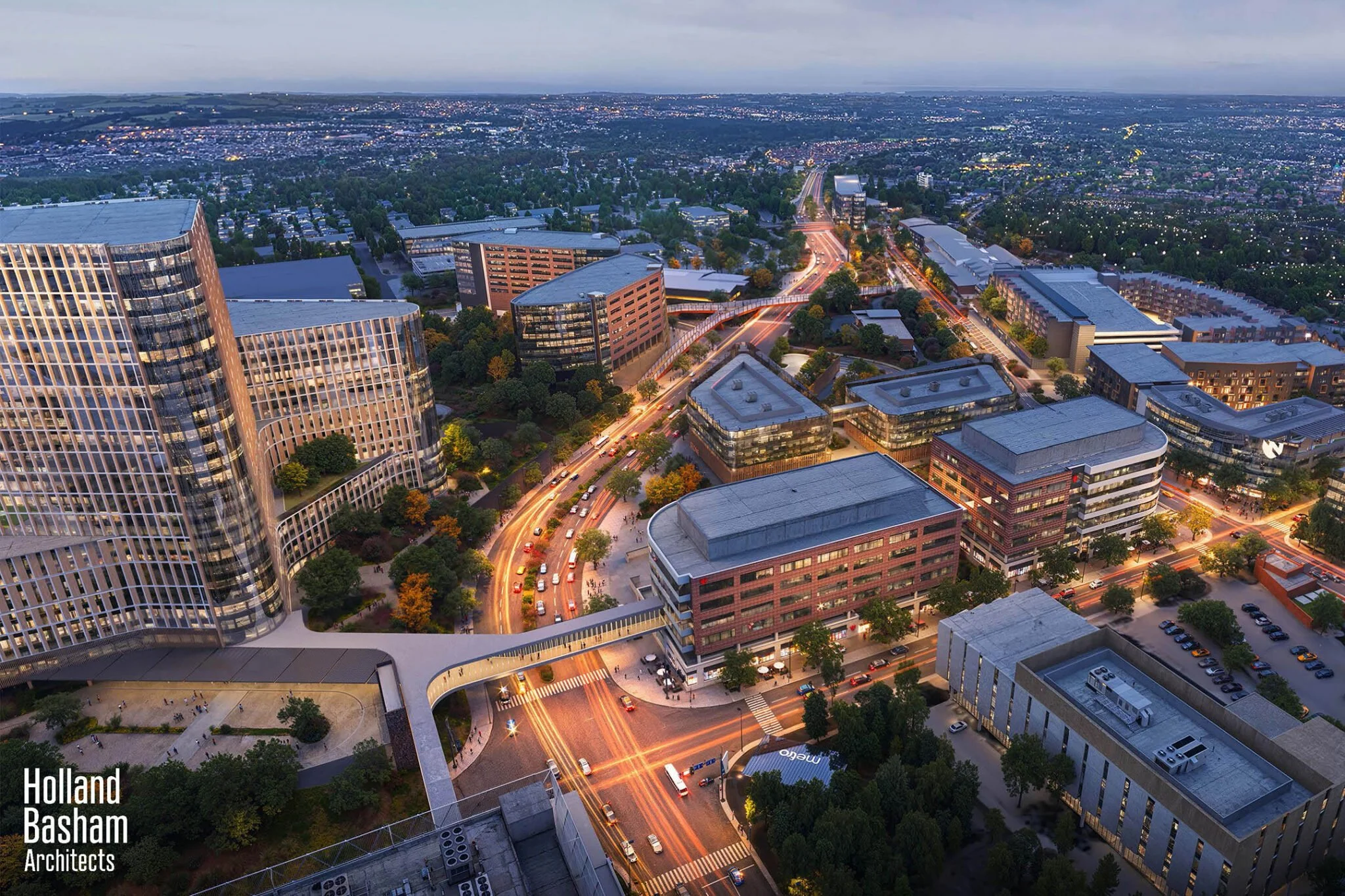 Rendering of new EDGE District in Omaha