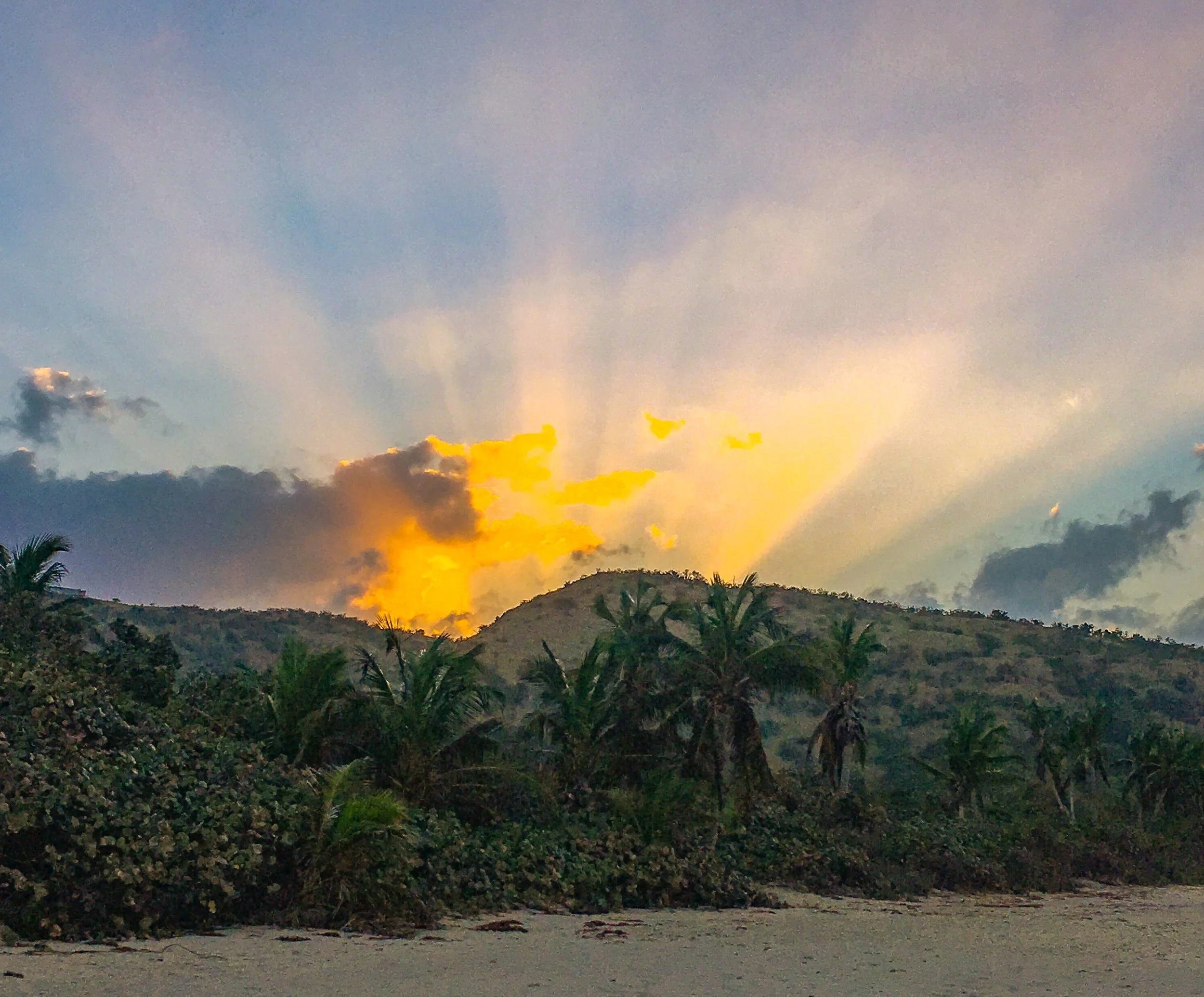 Sunset at Zoni Beach
