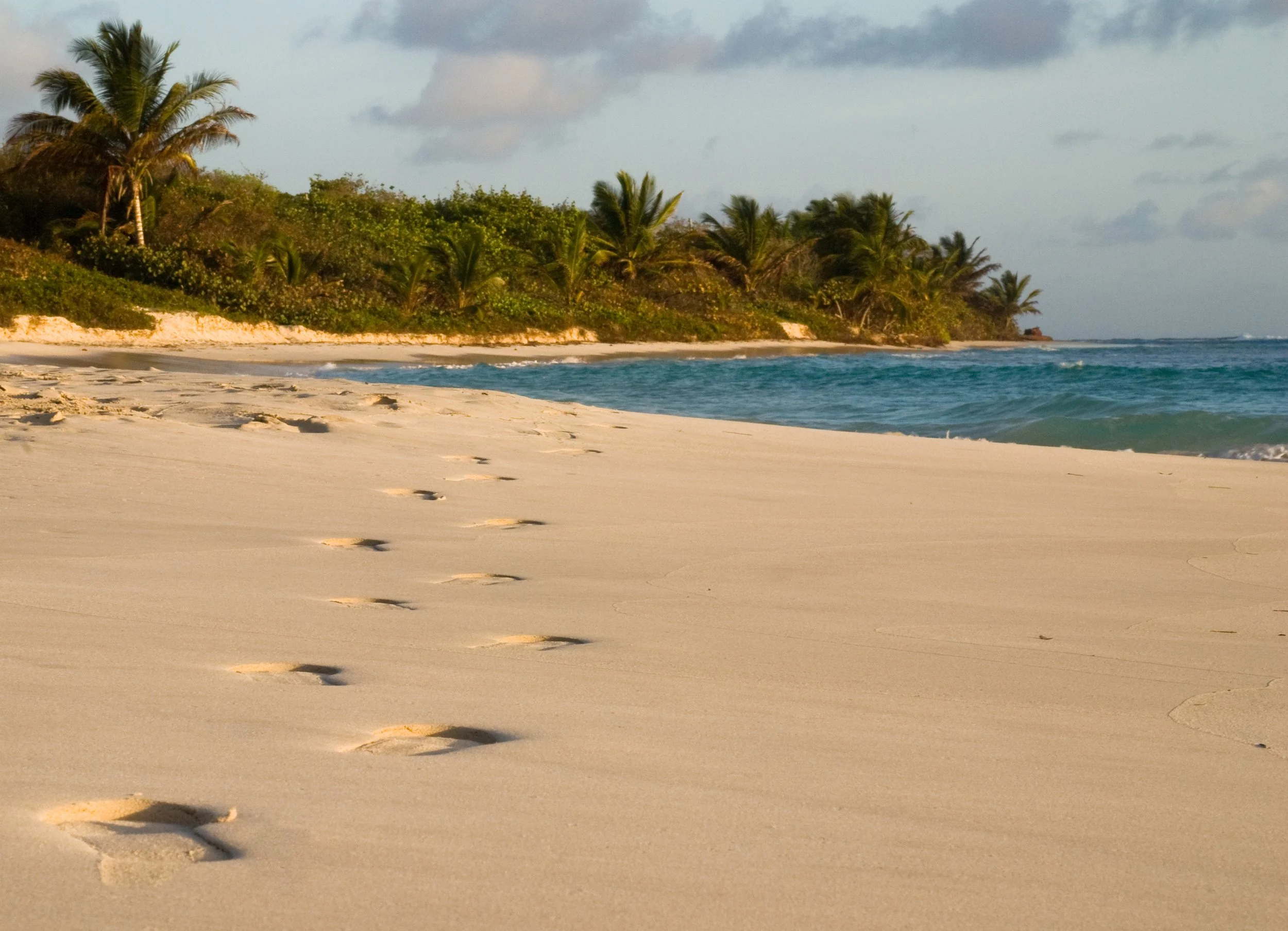 Footprints on Playa Flamenco