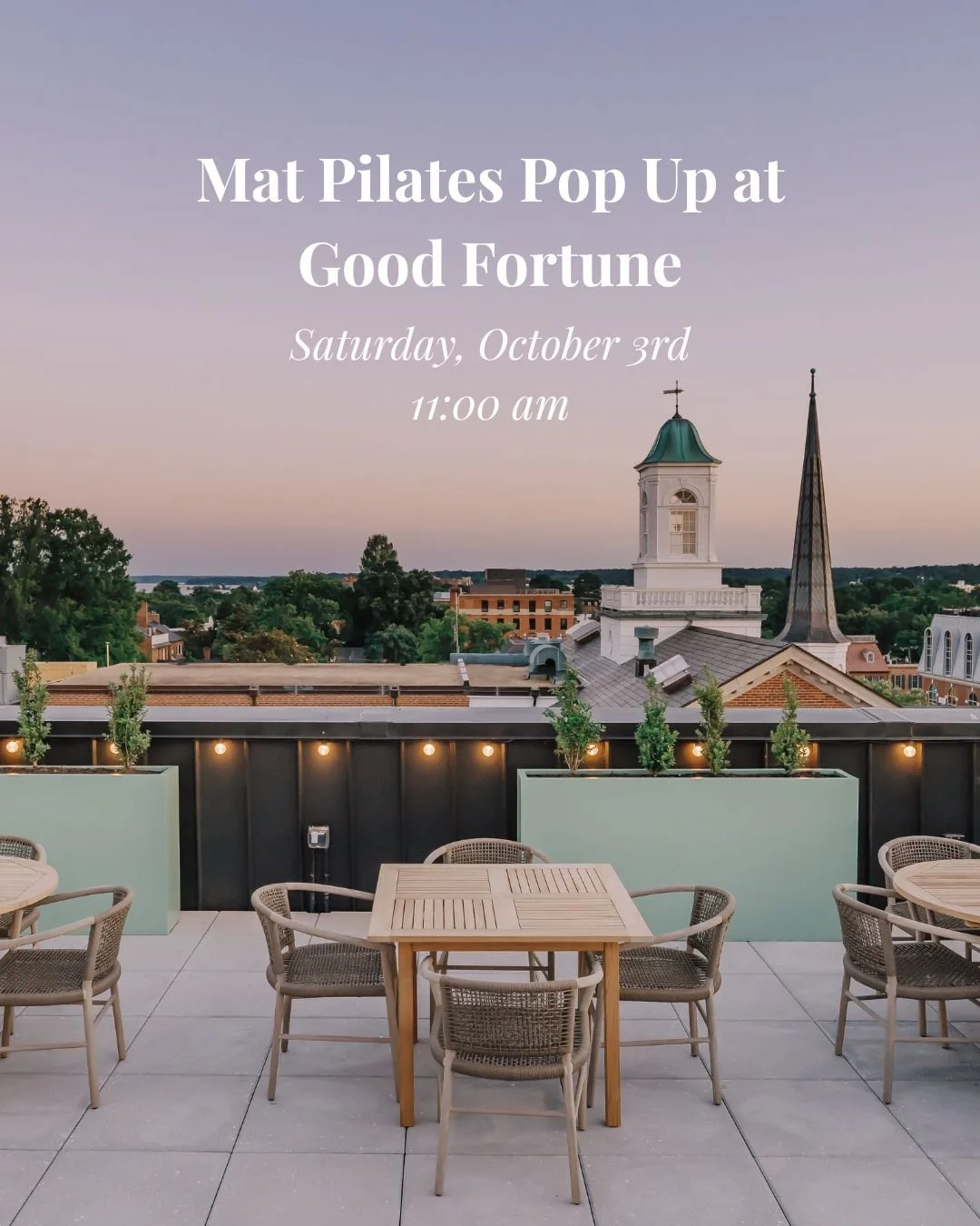 Mat Pilates Pop Up at Hotel Heron