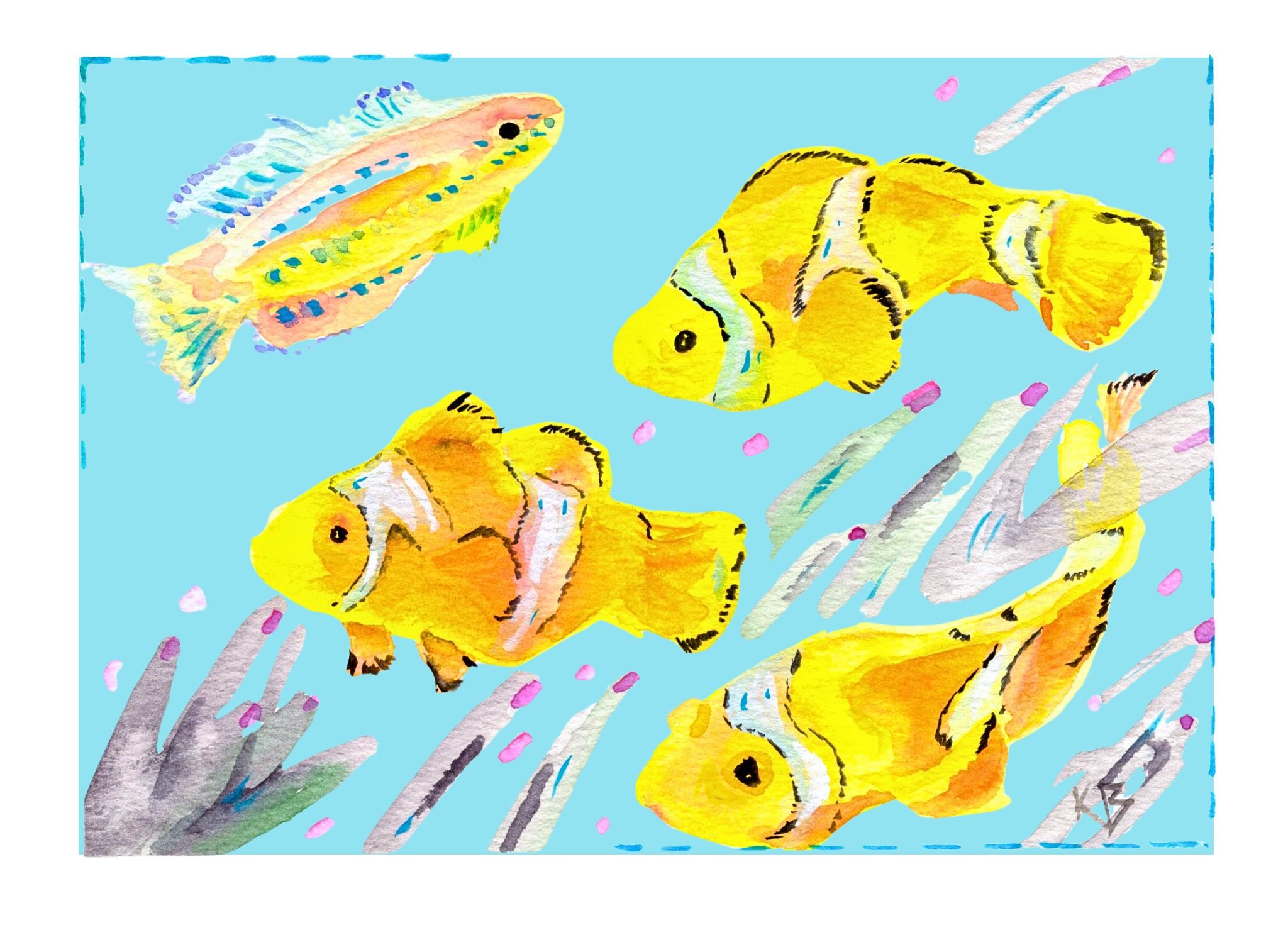 World Watercolor Month: Day 5 — Some Days You're Just Tired
