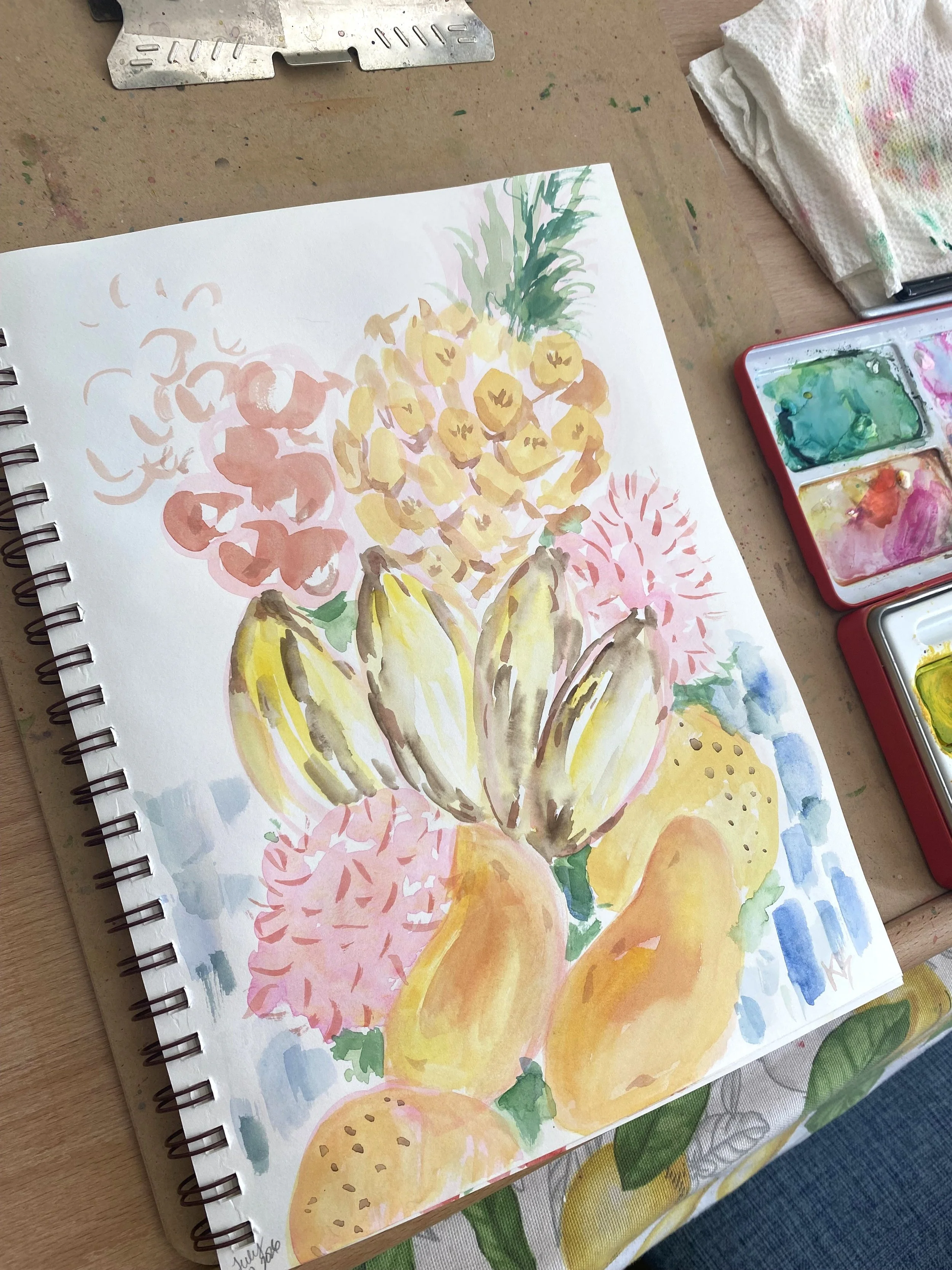 World Watercolor Month: Day 7 — Go and Live