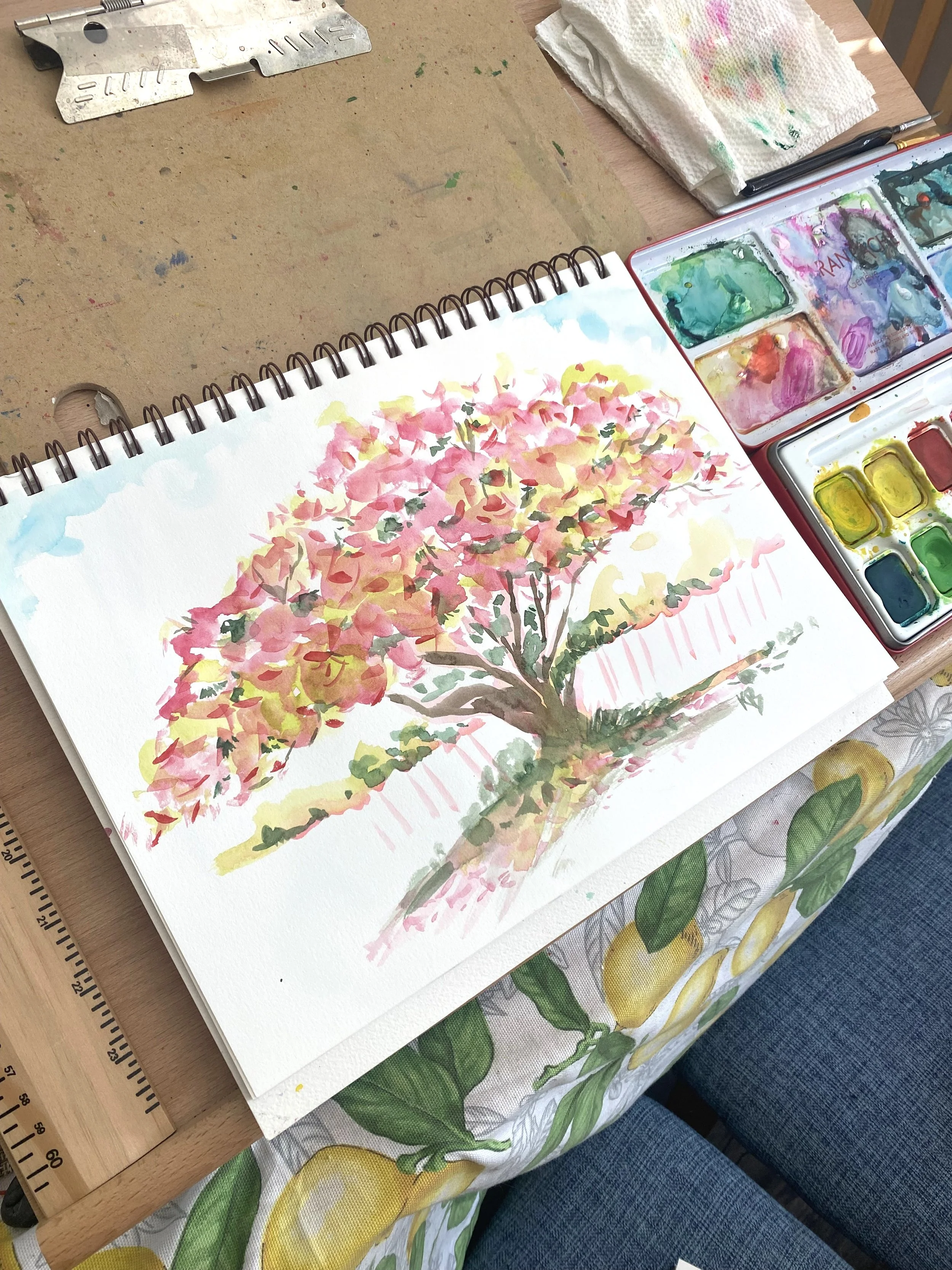 World Watercolor Month: Days 8 &amp; 9 — Rest Is Part of the Creative Process