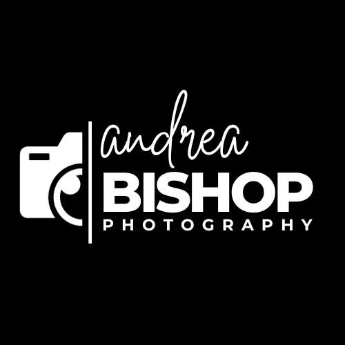 Logo for Andrea Bishop Photography with a camera icon and stylized text.
