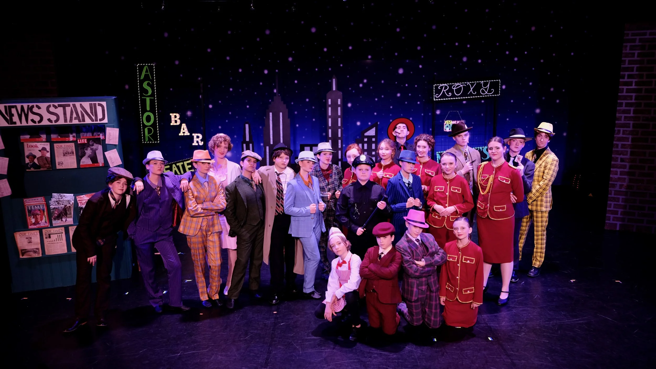 Guys and Dolls JR, theater, musicals, take the stage, Sky Masterson, Rocking the Boat, gambler, fedora, Asheville Junior Theater, AJT, PACA, The Performing Arts Company of Asheville, 828, performing arts, junior, pre-professional, New York City