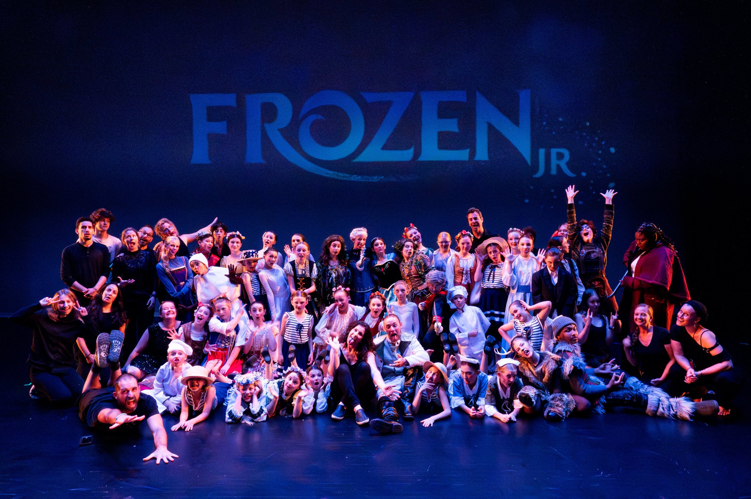 Frozen JR, musical, musical theater, Anna, Elsa, kids on stage, Asheville Junior Theater, AJT, PACA, The Performing Arts Company of Asheville, junior theater, Wortham Center for the Arts, transformation, discovery, act, sing, dance