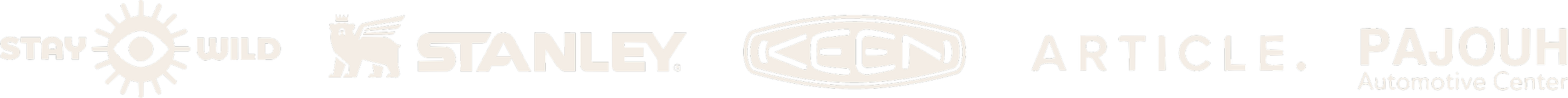 Logos of Stay Wild, Stanley, Keen, Article, Pajouh Automotive Center