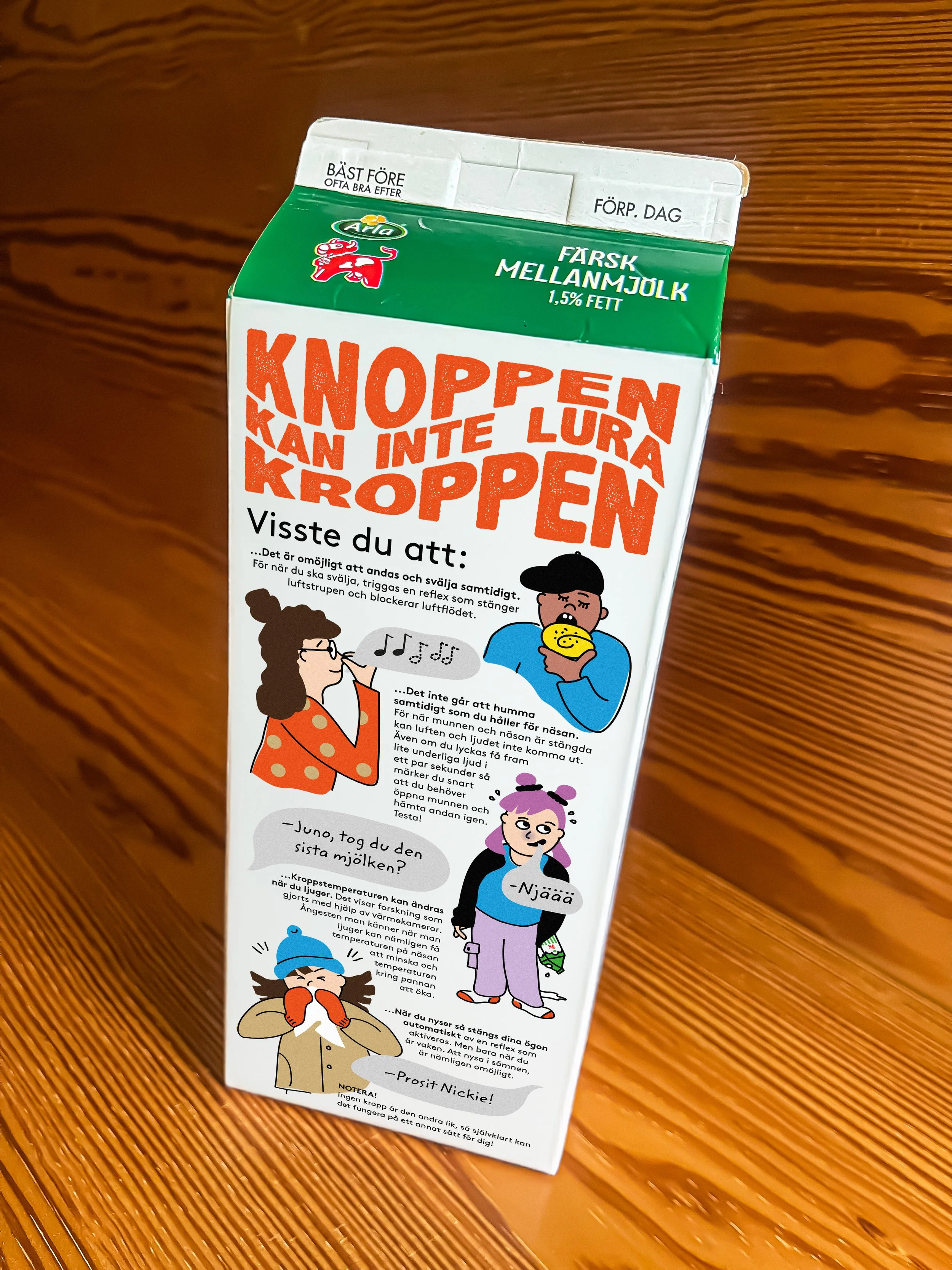 ARLA - Backside Illustration and copy (on behalf of Ruby Creative)